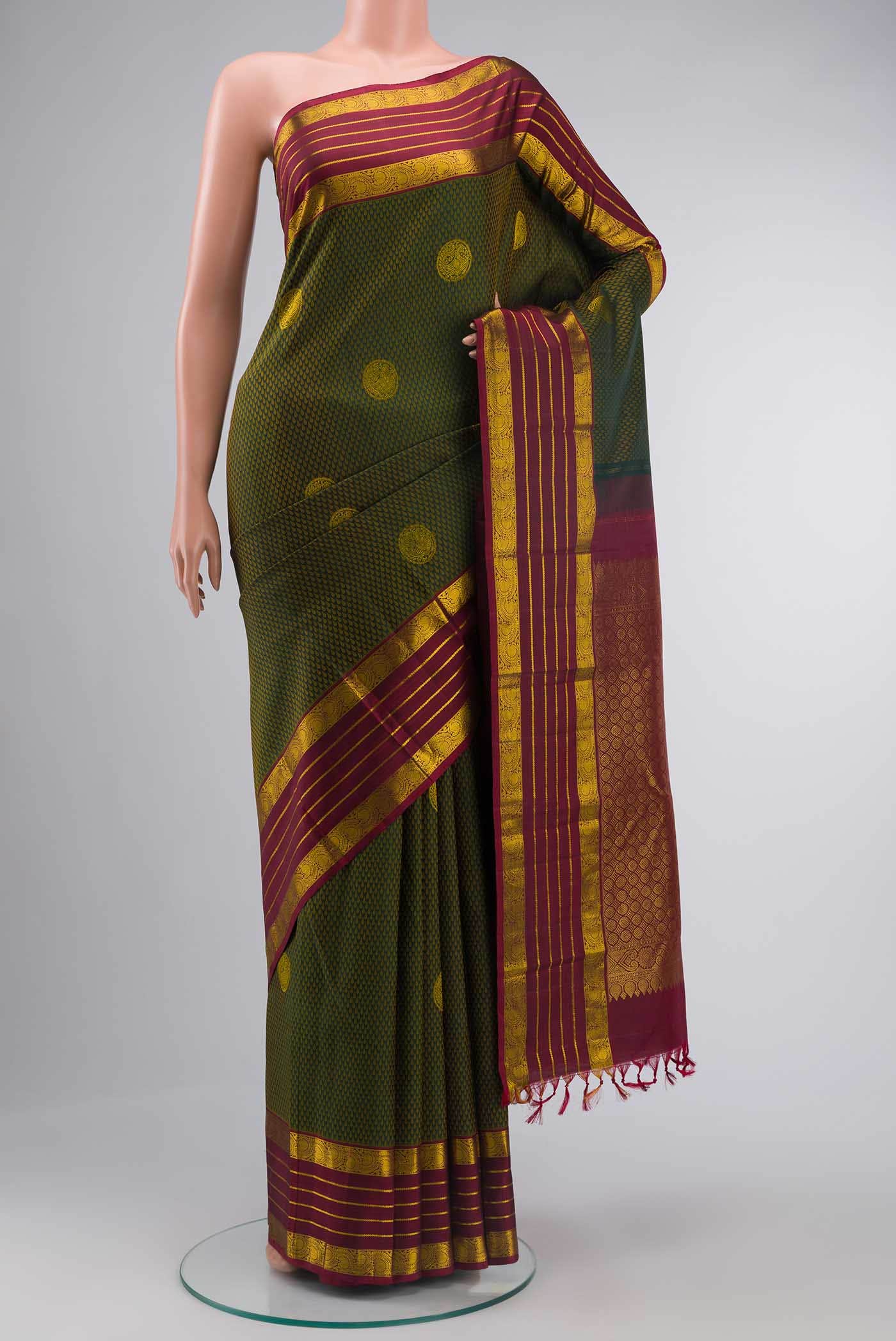 Green Kanchipuram Silk Saree