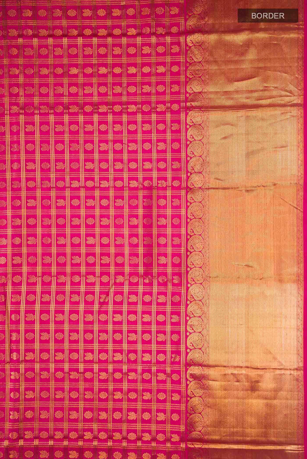 Pink Kanchipuram Silk Saree