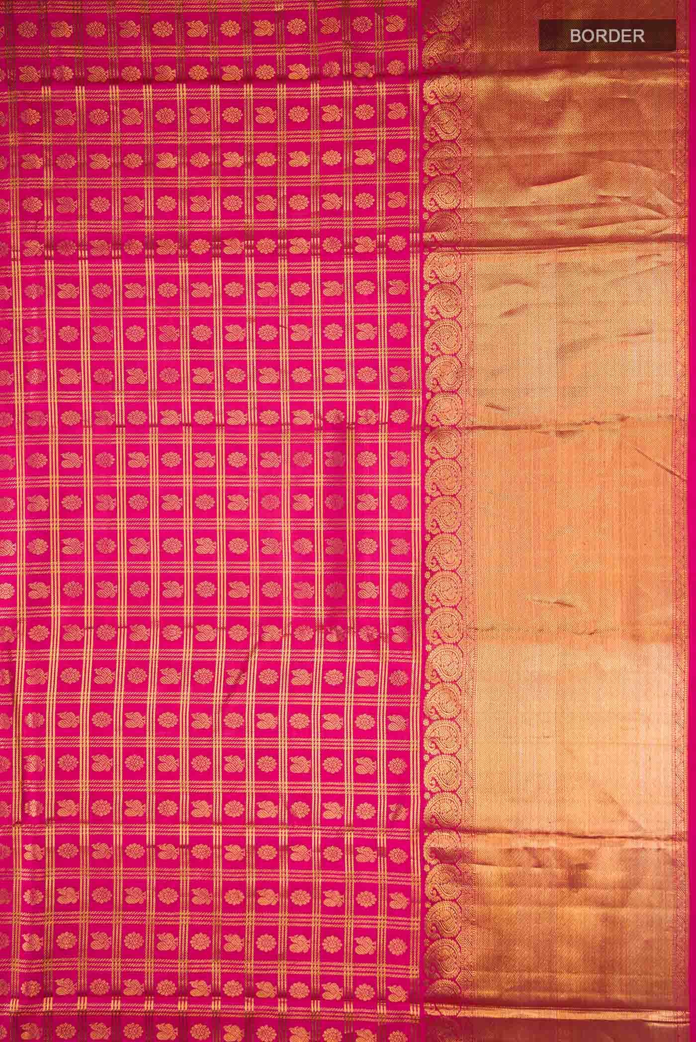 Pink Kanchipuram Silk Saree
