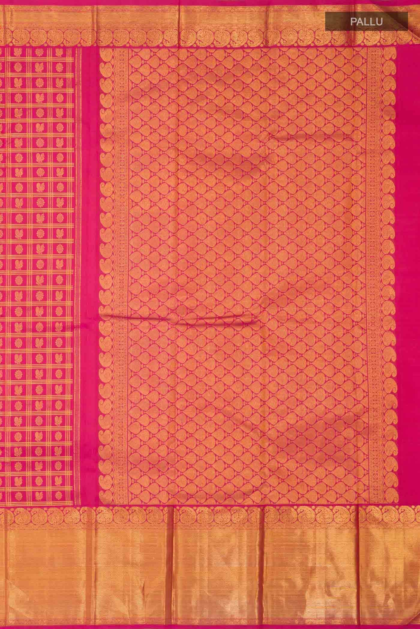 Pink Kanchipuram Silk Saree
