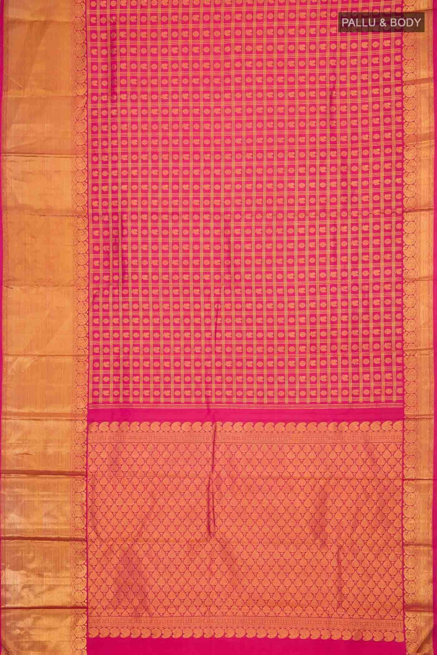 Pink Kanchipuram Silk Saree