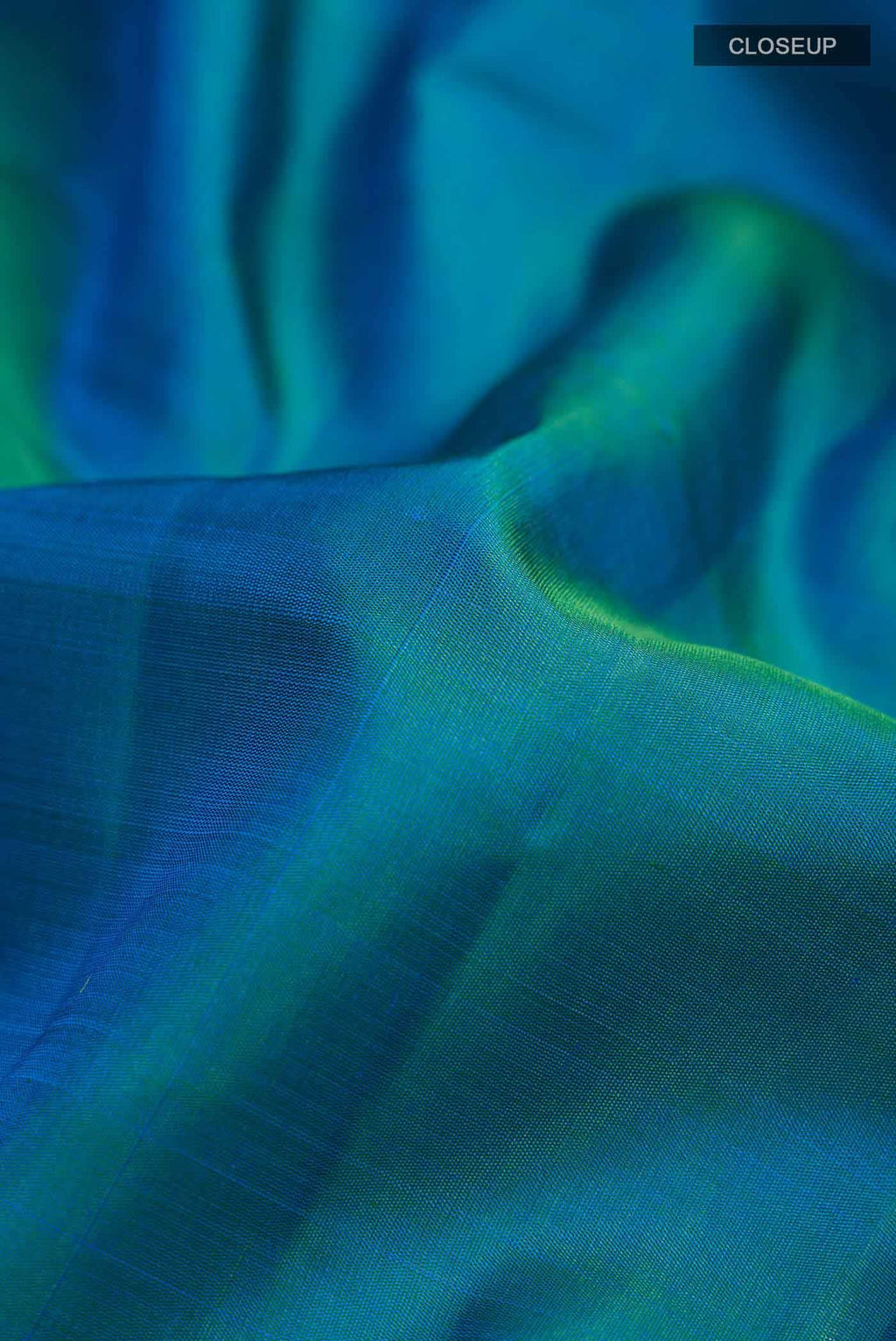 Blue Dual Tone Kanchipuram Silk Saree