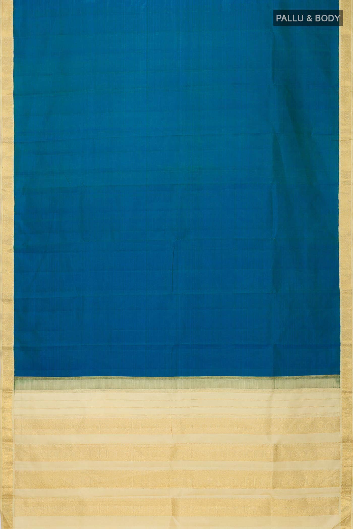 Blue Dual Tone Kanchipuram Silk Saree