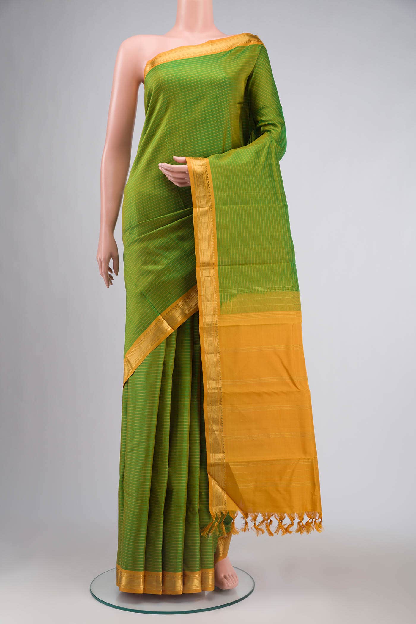 Green Kanchipuram Silk Saree