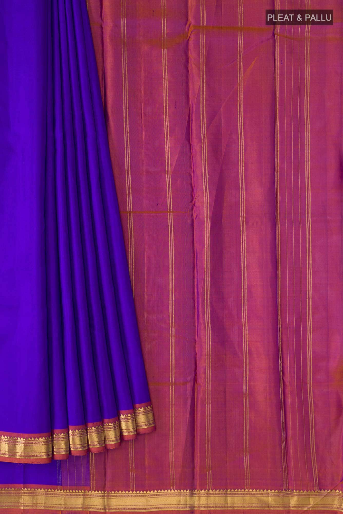 Blue Kanchipuram Silk Saree
