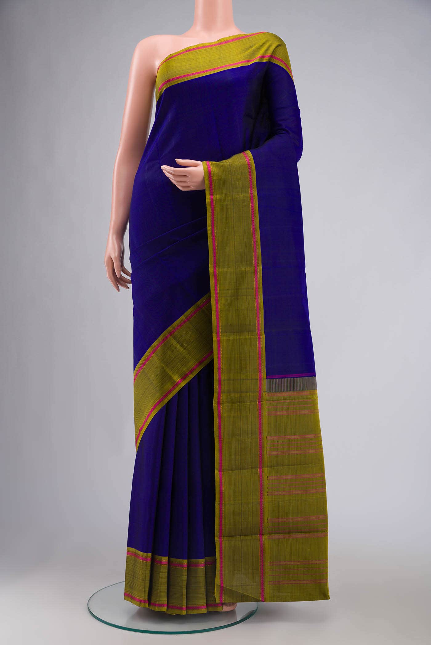 Blue Kanchipuram Silk Saree