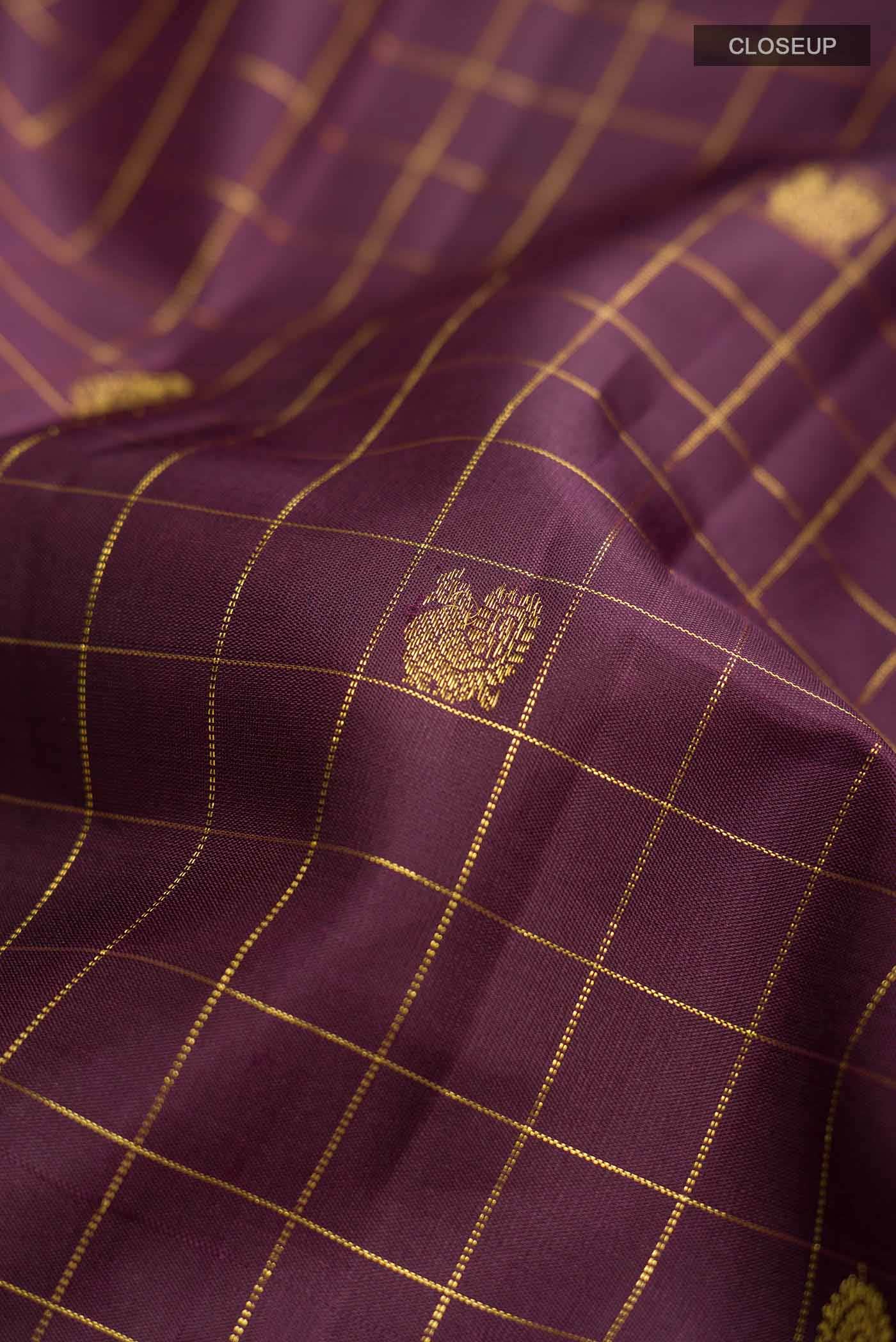 Brown Kanchipuram Silk Saree