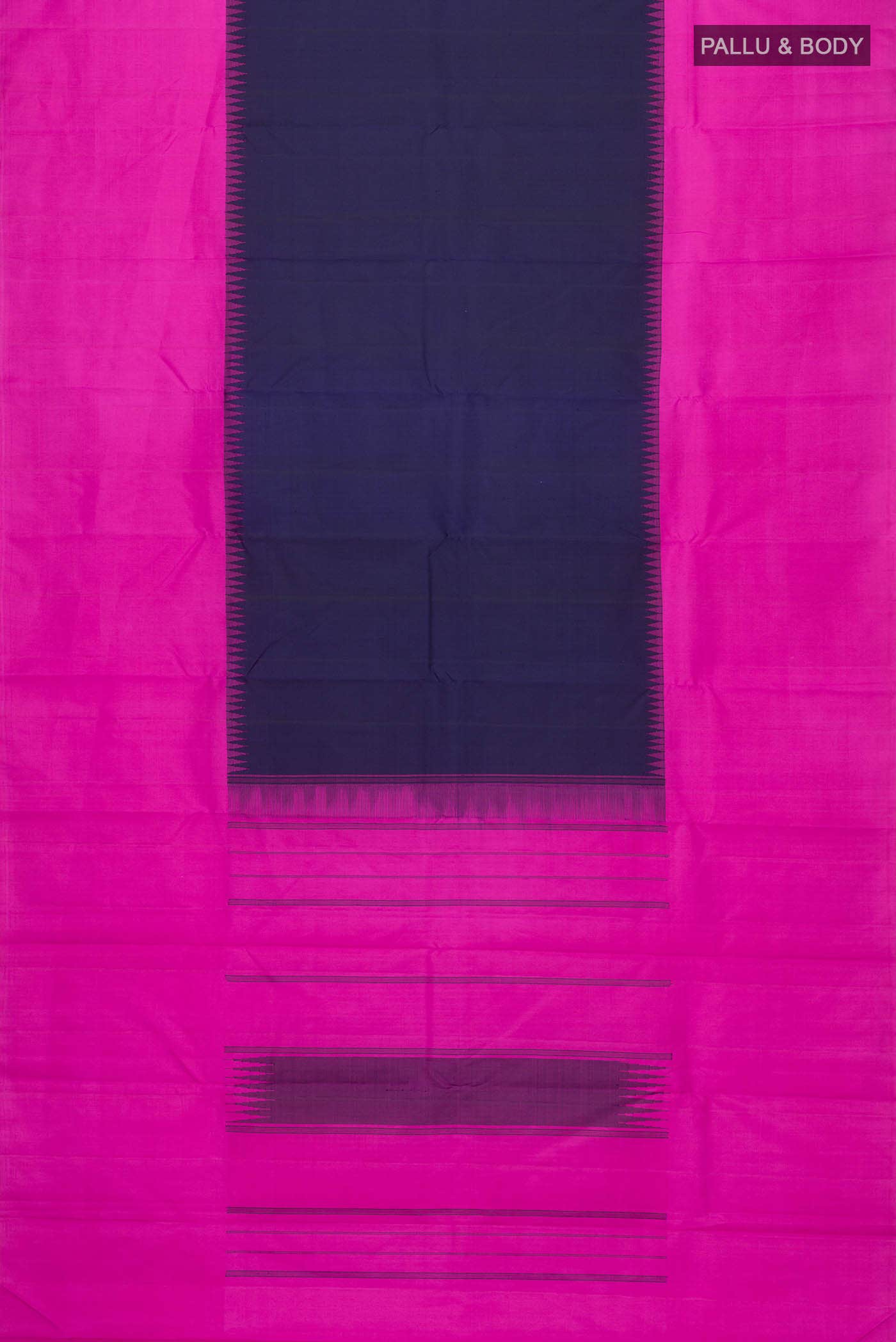 Navy Blue Kanchipuram Silk Saree