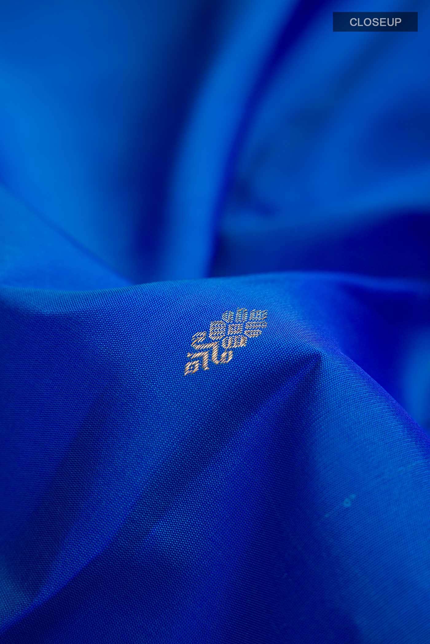 Blue Kanchipuram Silk Saree