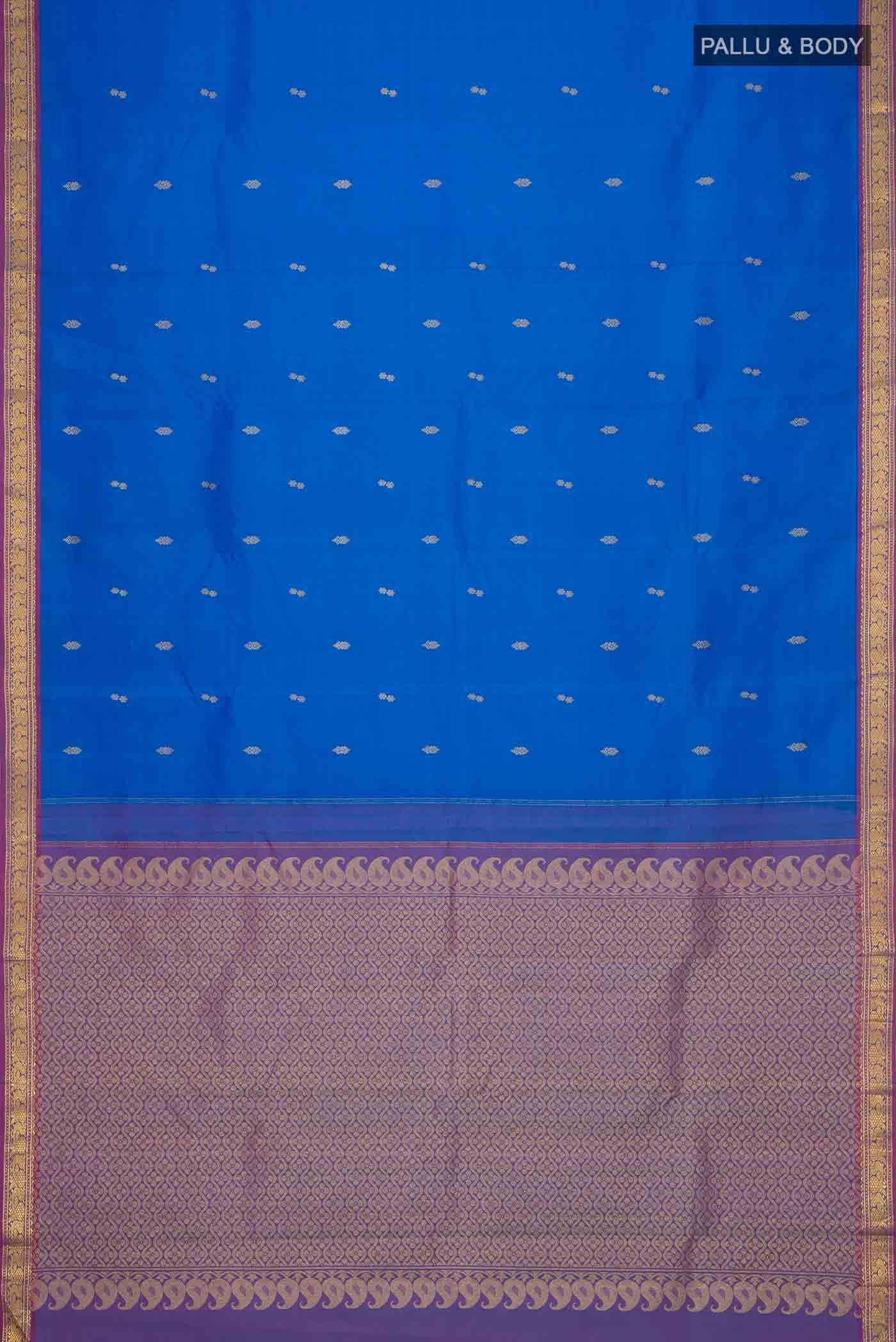 Blue Kanchipuram Silk Saree