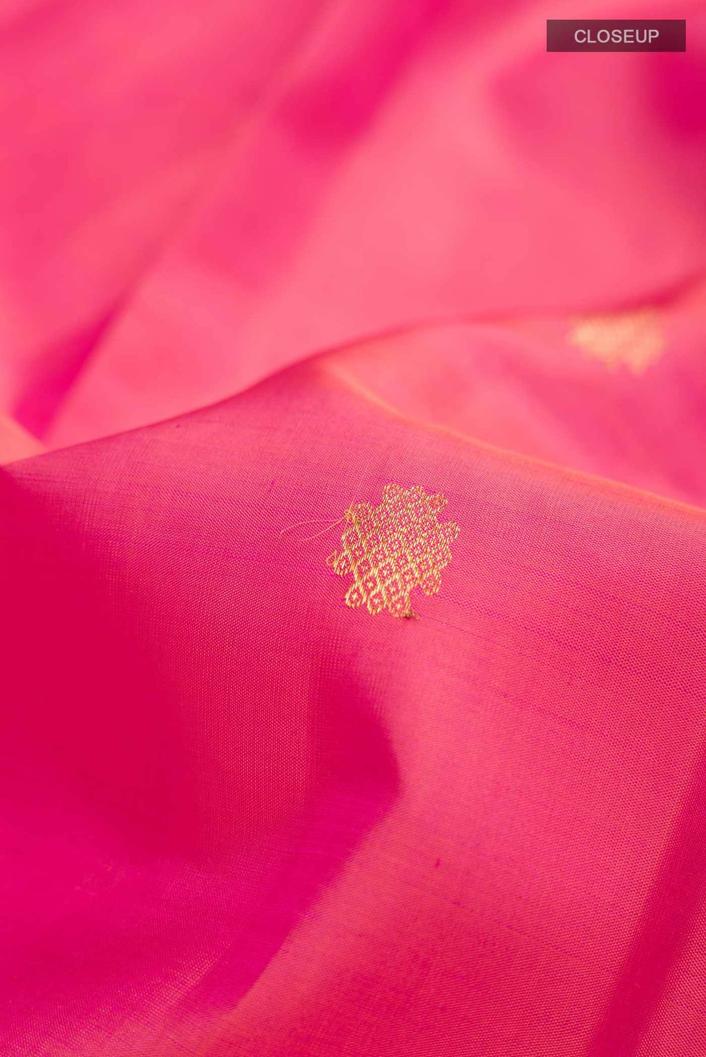 Orange with Pink Dual Tone Kanchipuram Silk Saree