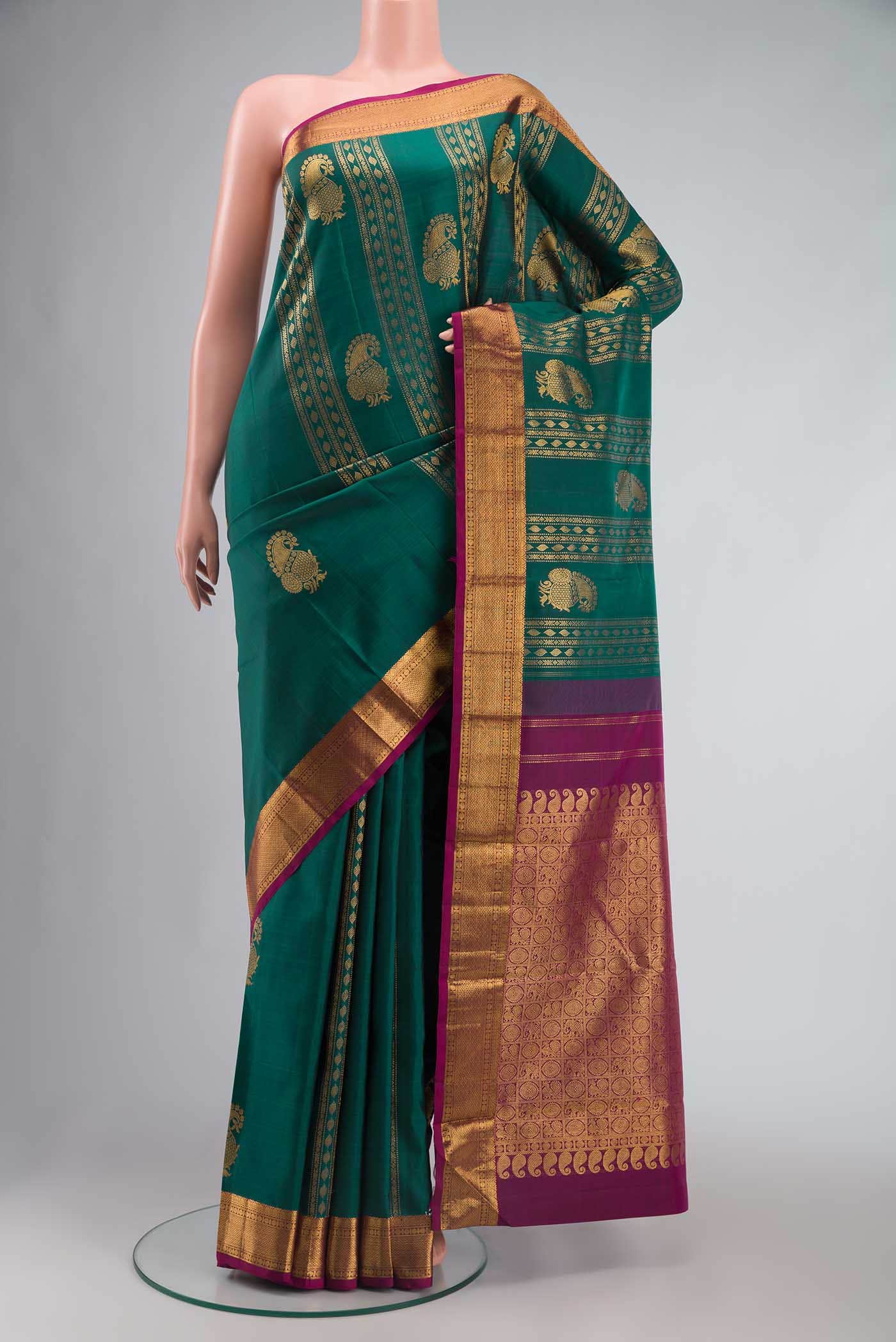 Green Kanchipuram Silk Saree