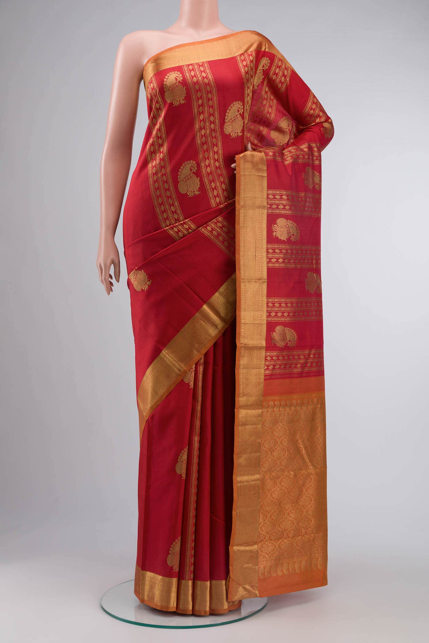 Red Kanchipuram Silk Saree