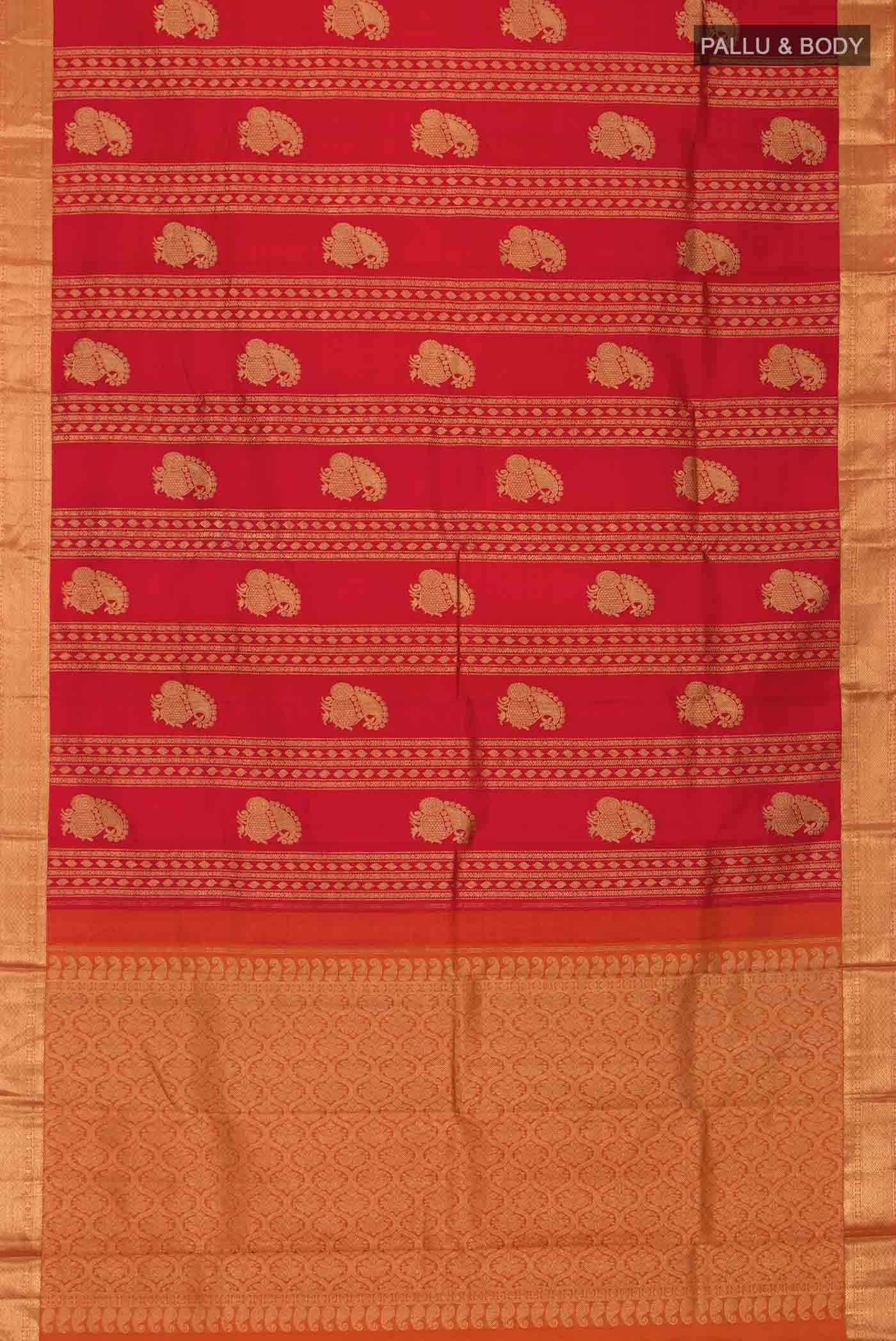 Red Kanchipuram Silk Saree