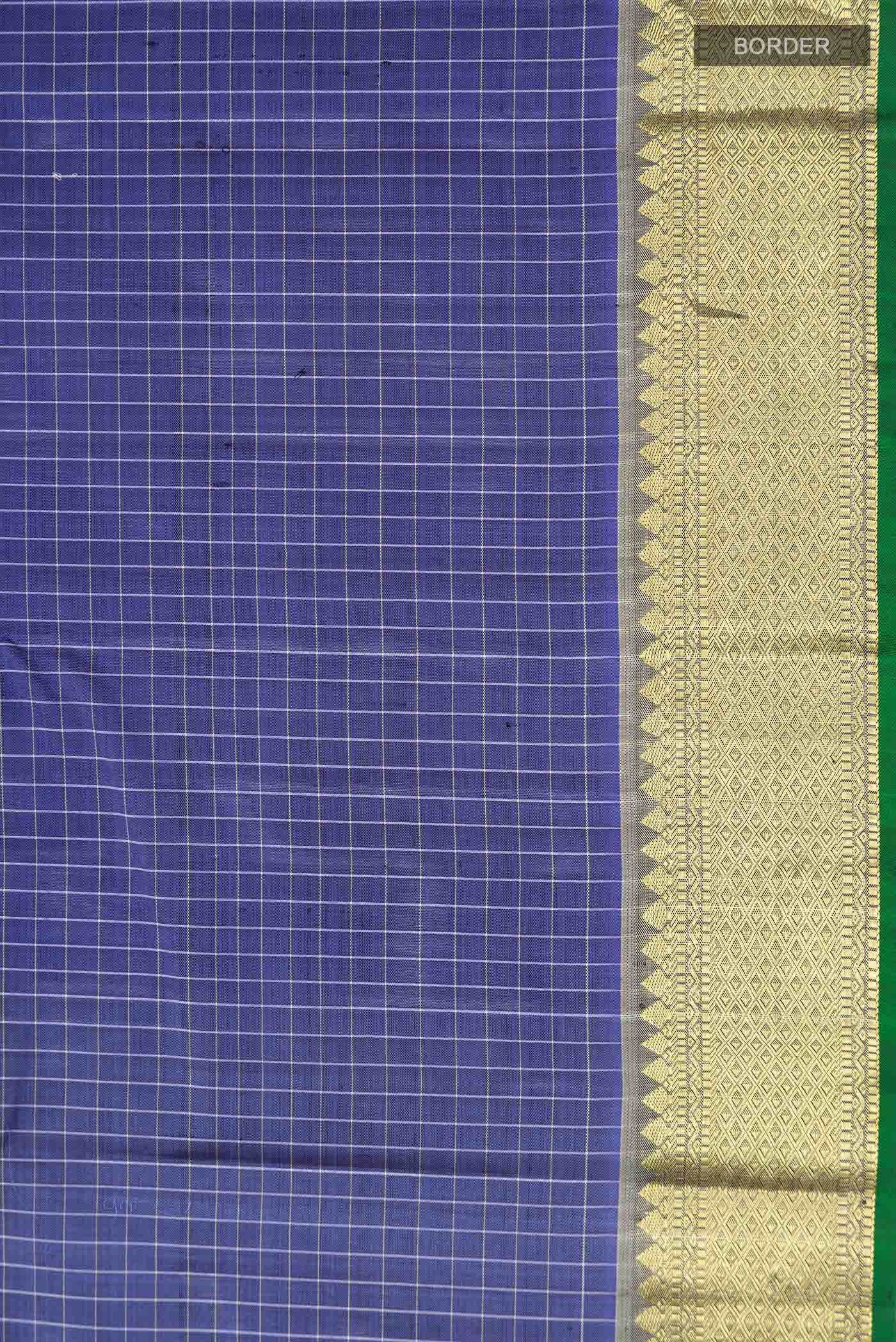 Blue Kanchipuram Silk Saree