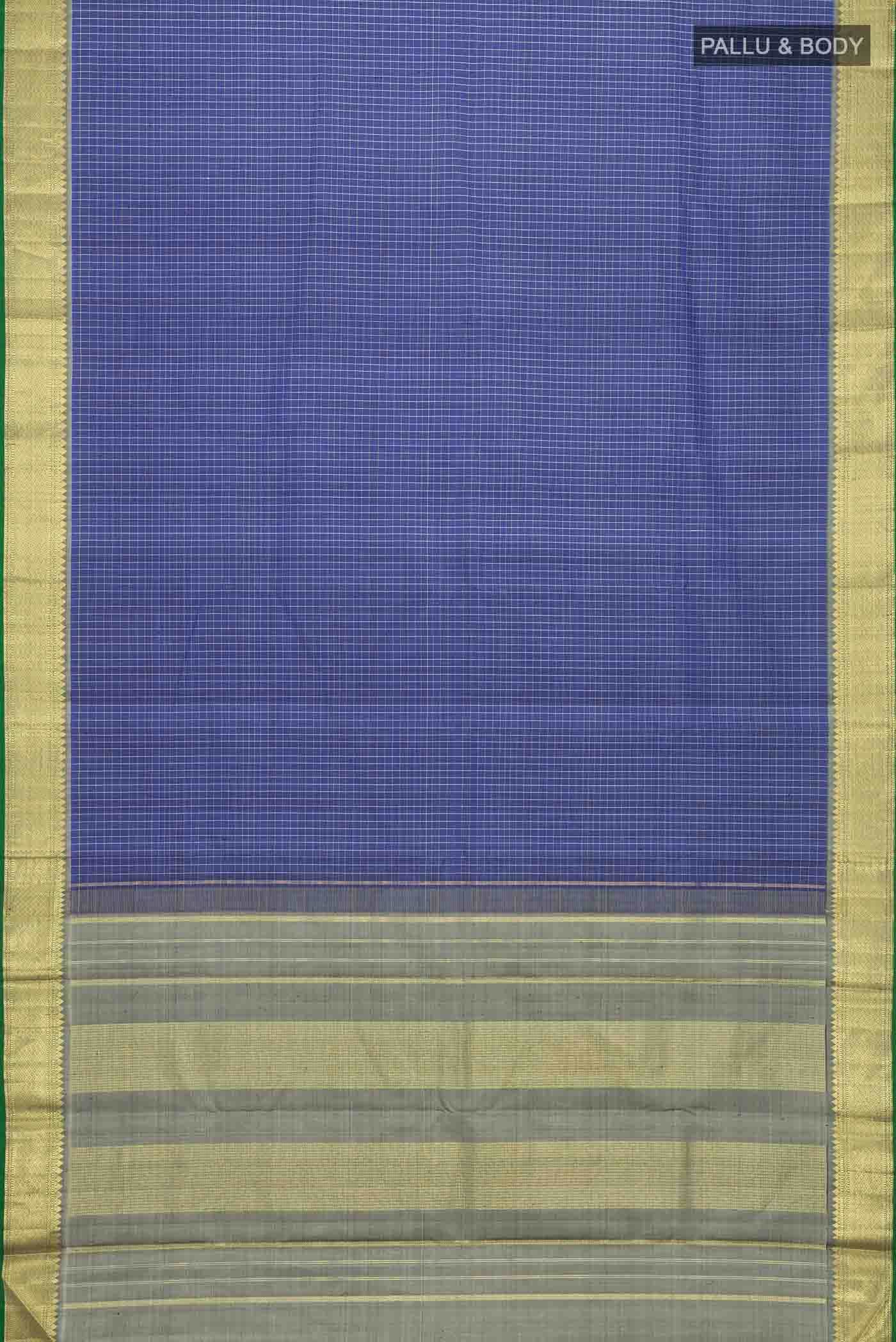 Blue Kanchipuram Silk Saree