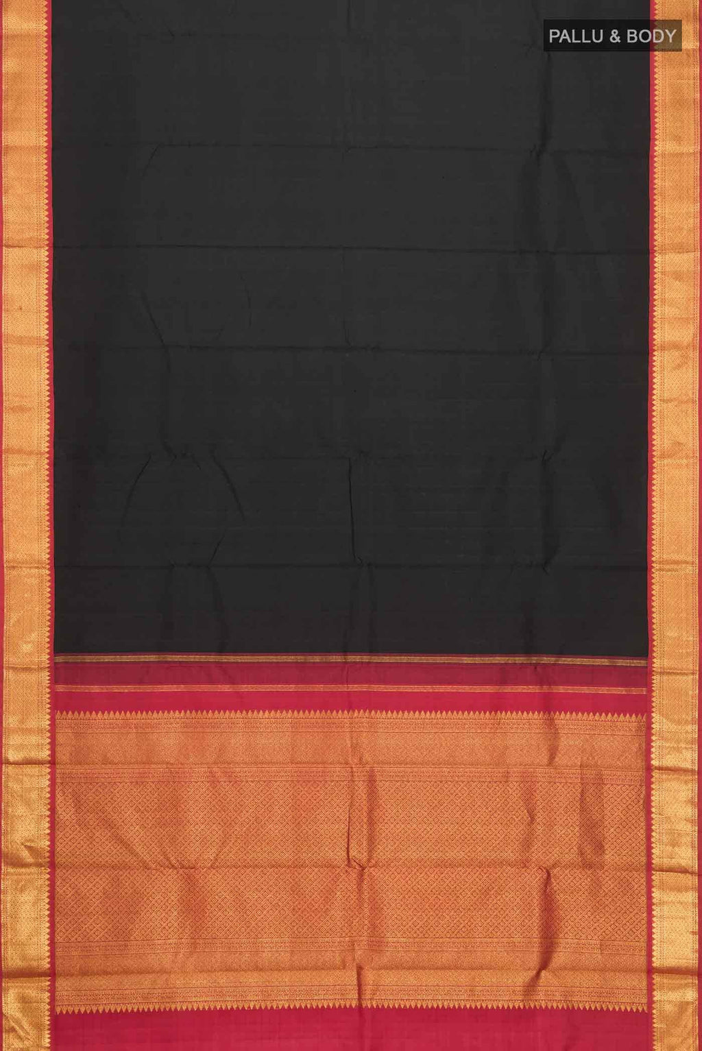 Black Kanchipuram Silk Saree