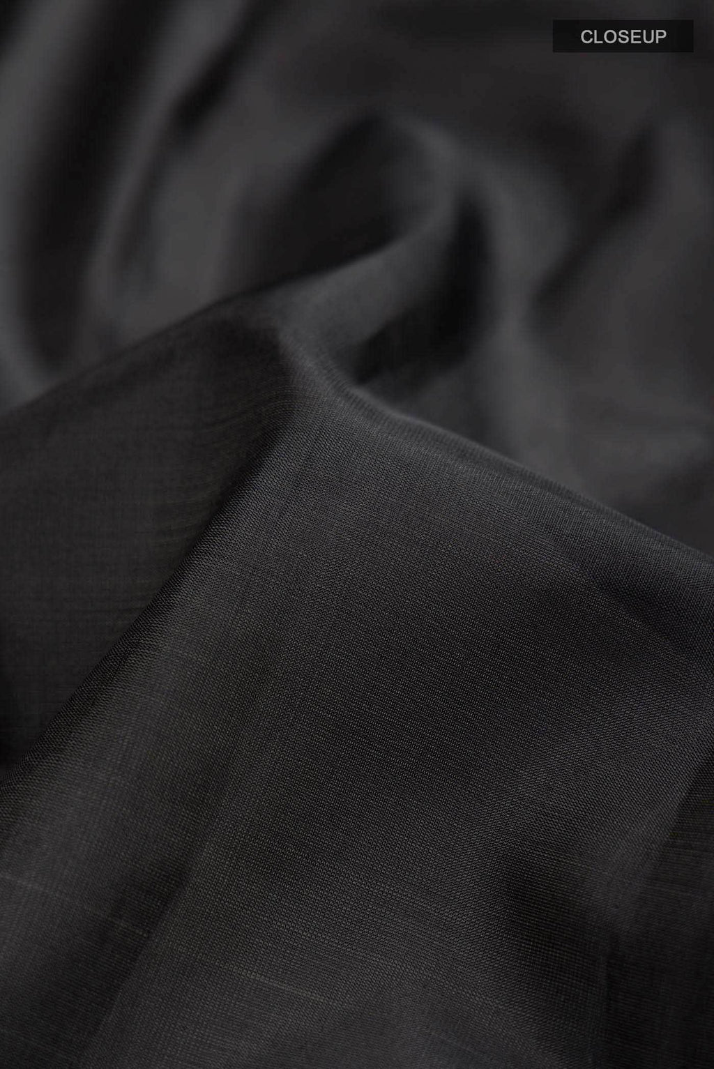 Black Dual Tone Kanchipuram Silk Saree