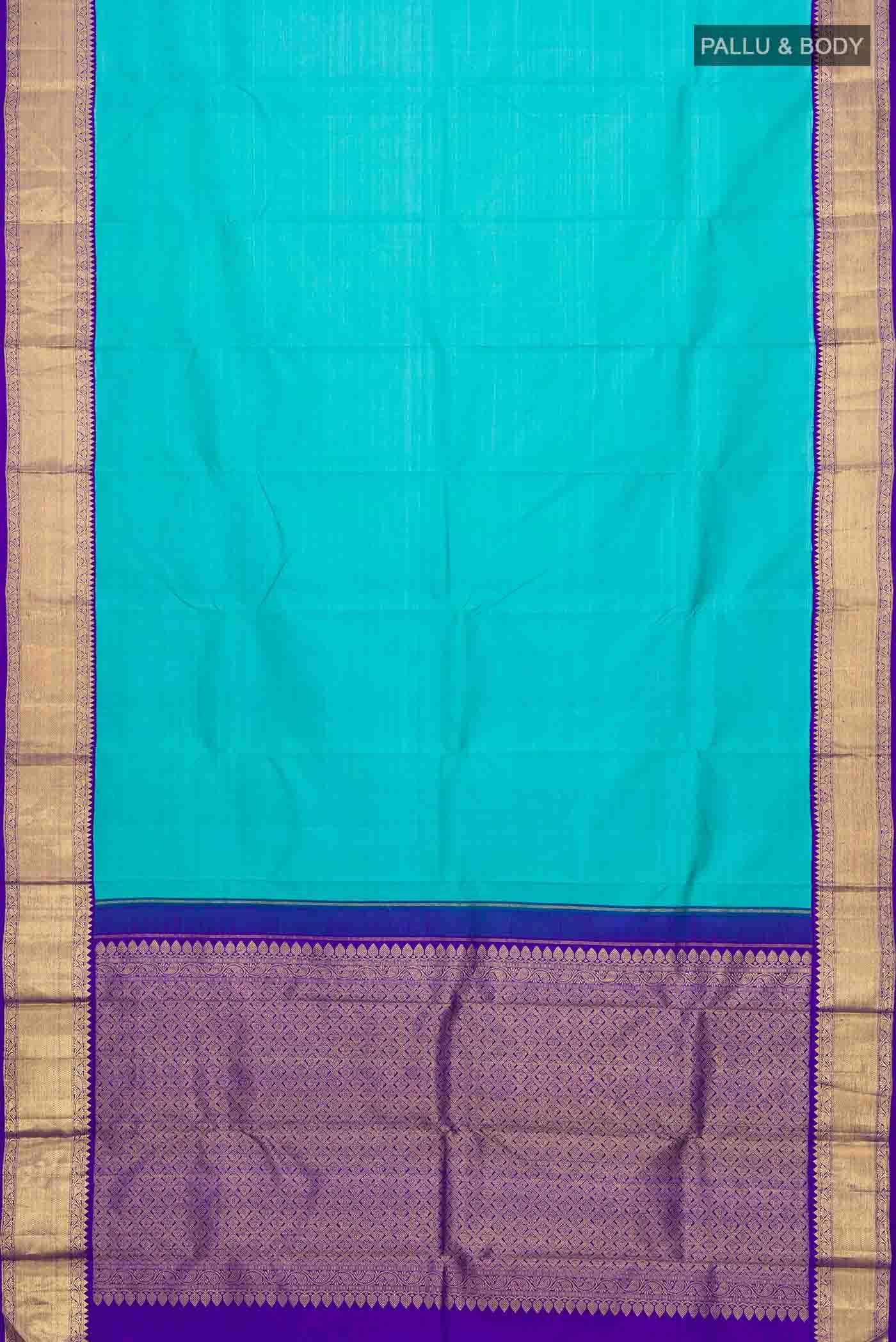 Blue Kanchipuram Silk Saree