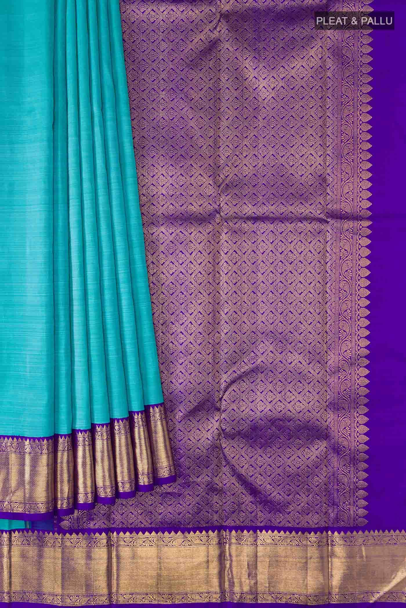 Blue Kanchipuram Silk Saree