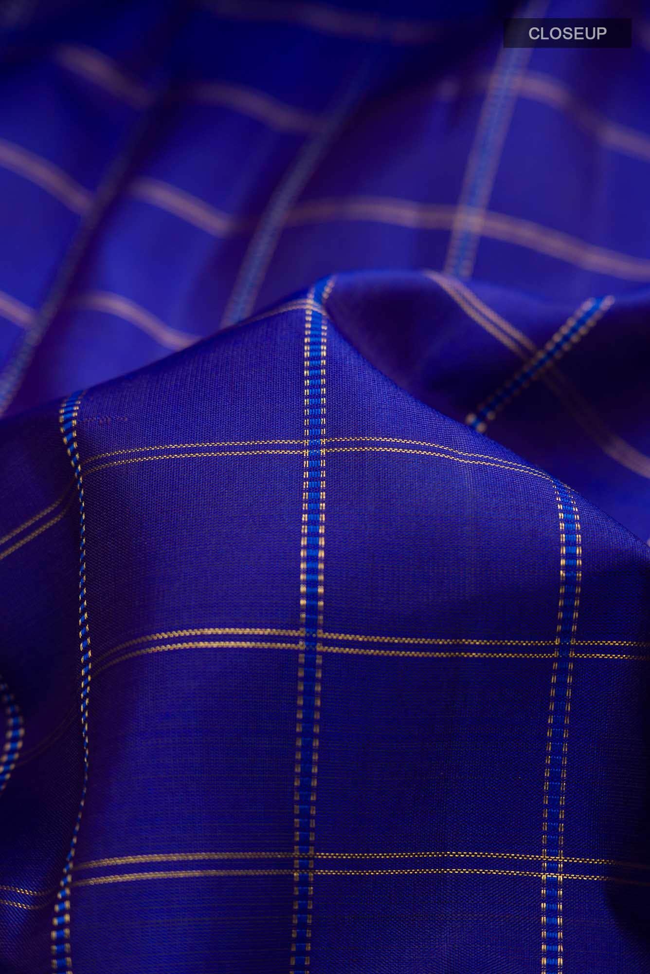Blue Kanchipuram Silk Saree
