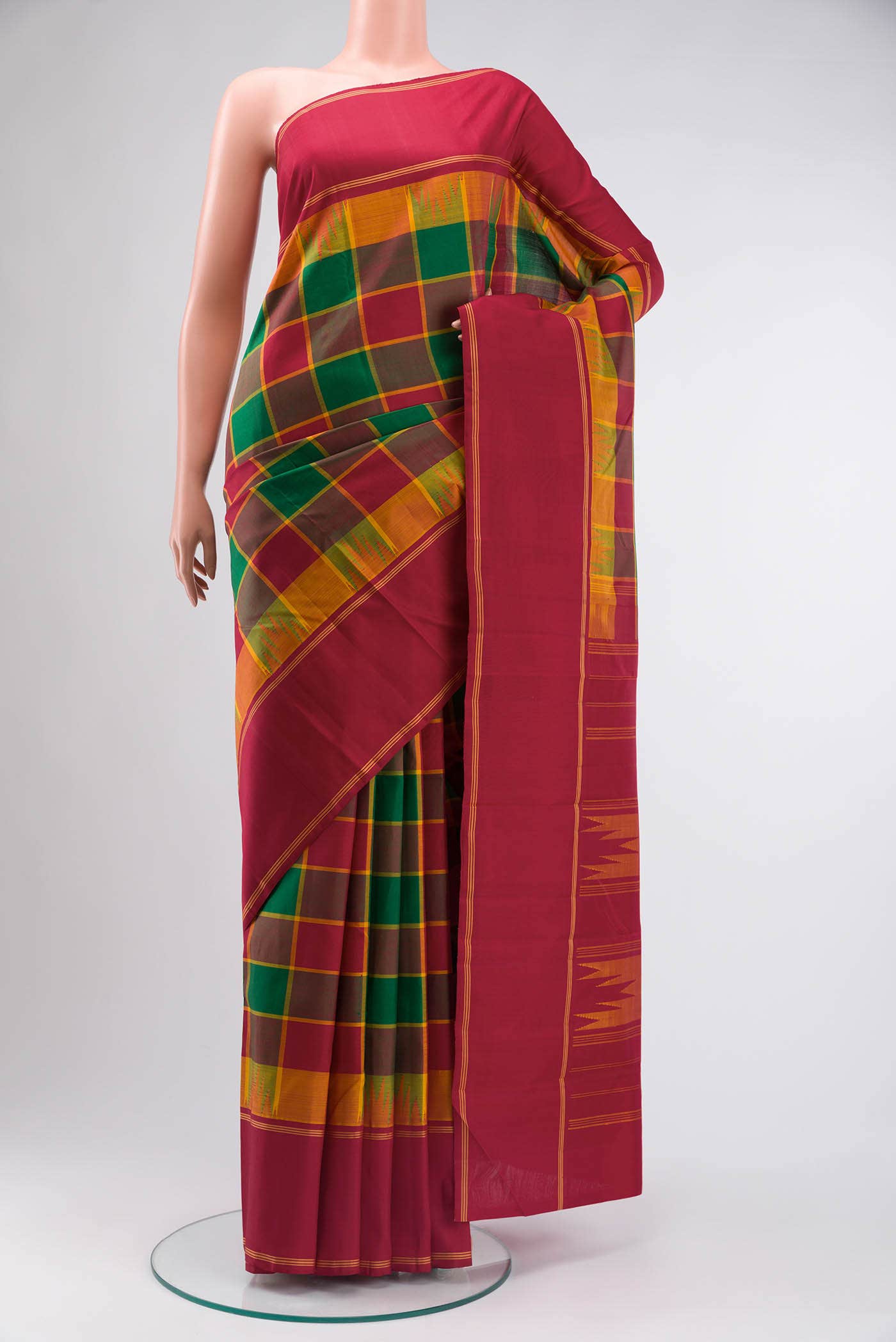 Multi Kanchipuram Silk Saree
