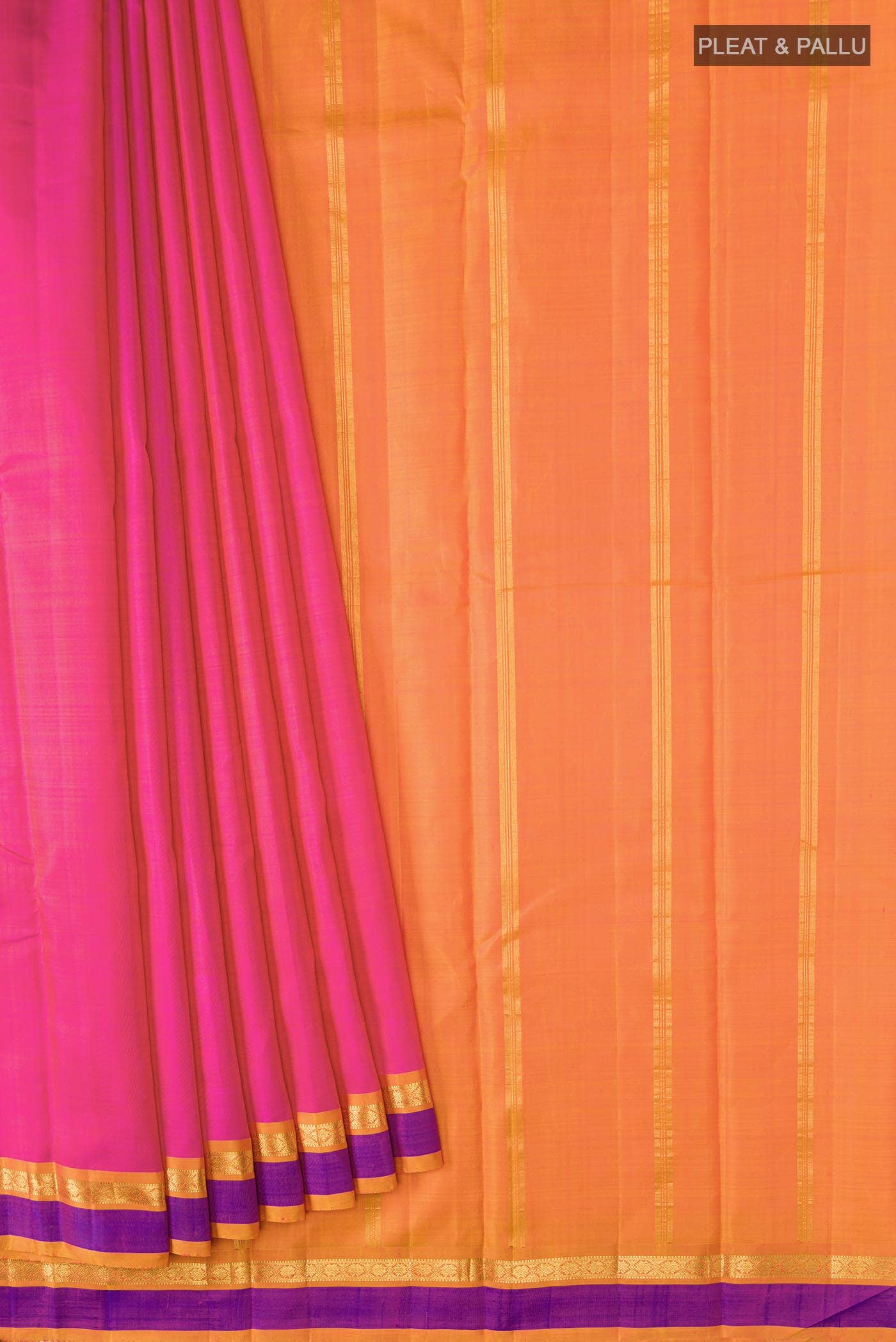 Pink Kanchipuram Silk Saree