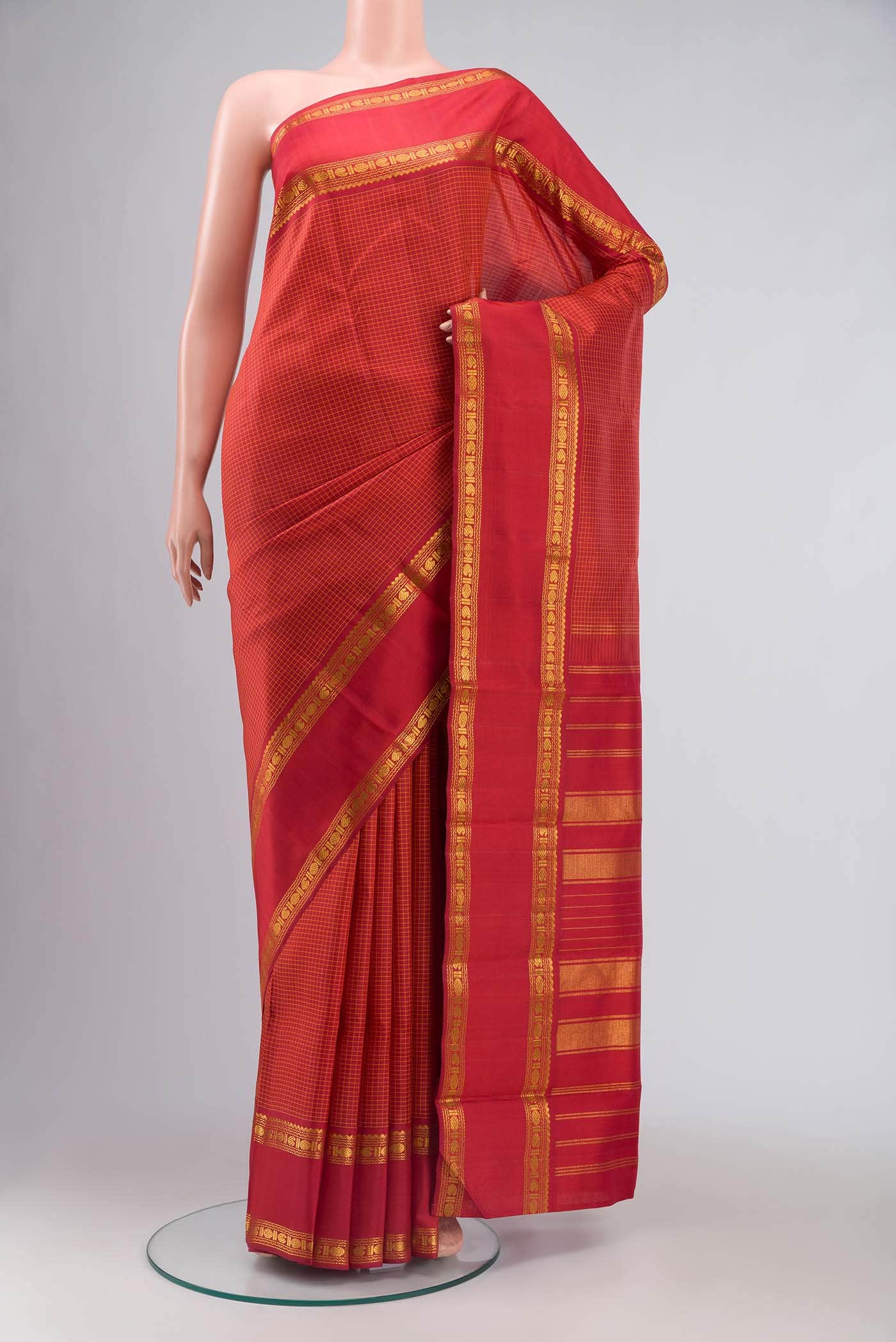 Red Kanchipuram Silk Saree