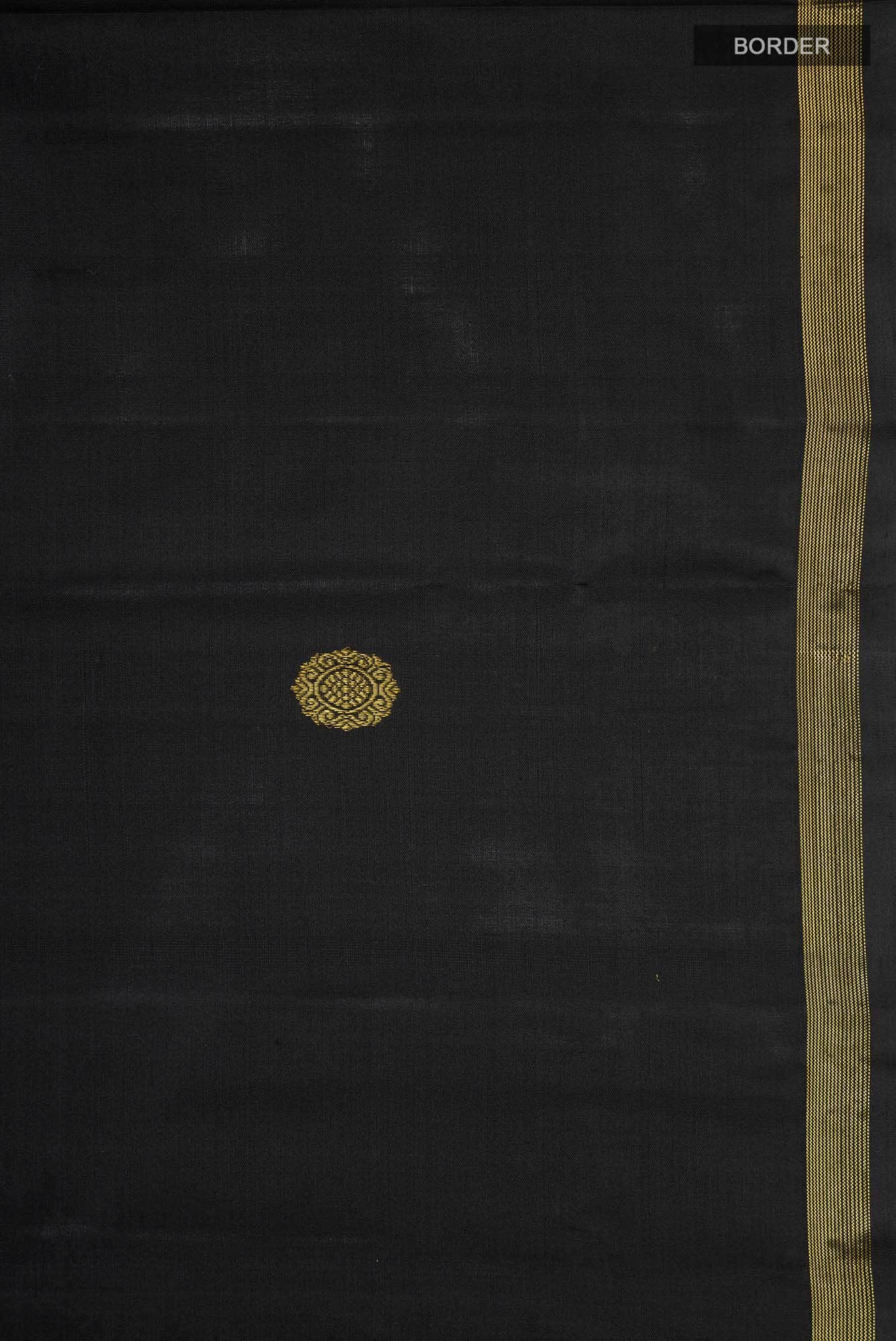 Black Kanchipuram Silk Saree