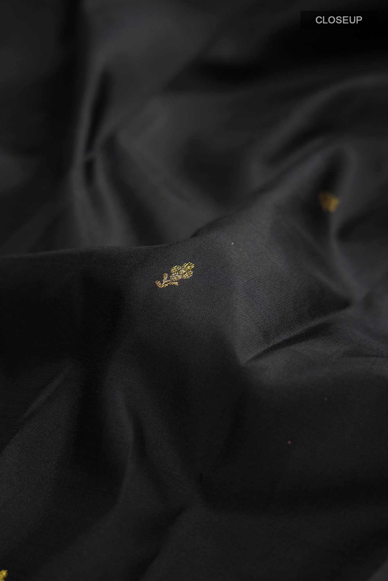 Black Kanchipuram Silk Saree