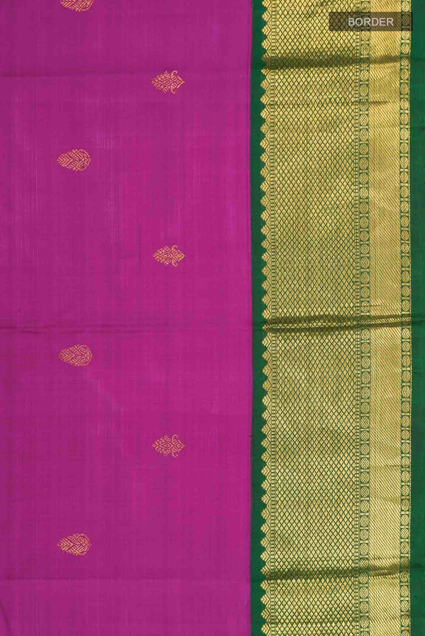 Purple Kanchipuram Silk Saree