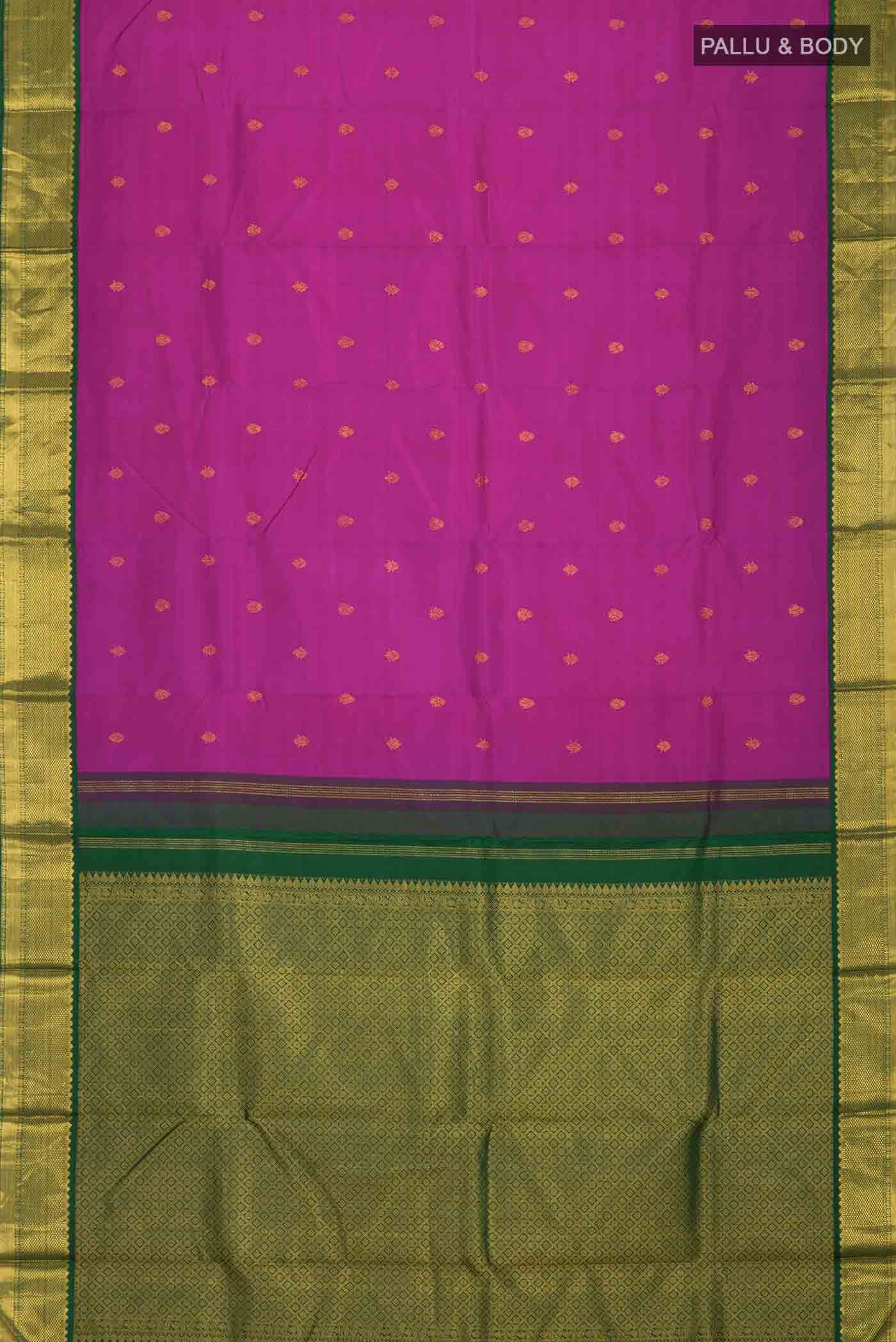 Purple Kanchipuram Silk Saree