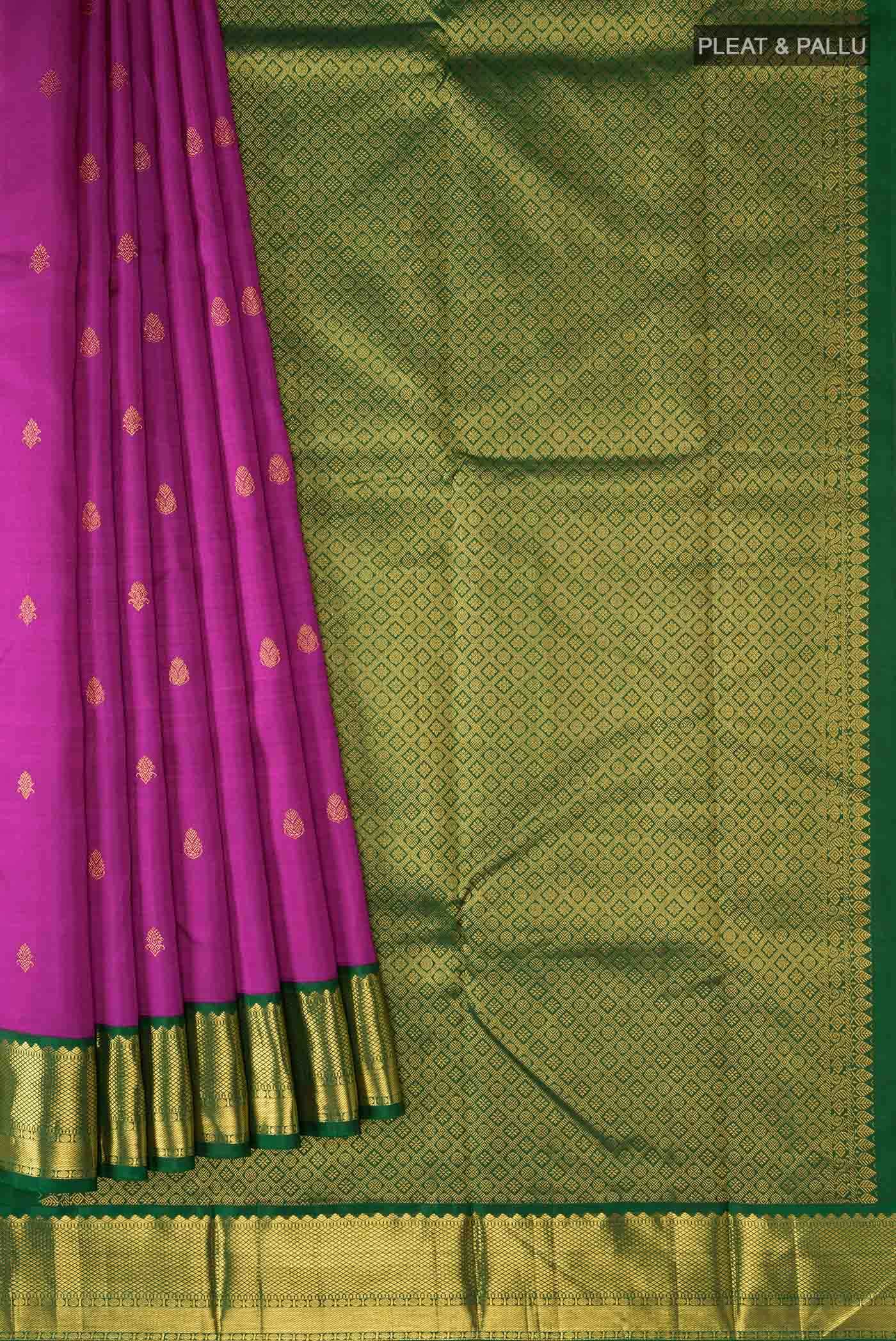 Purple Kanchipuram Silk Saree
