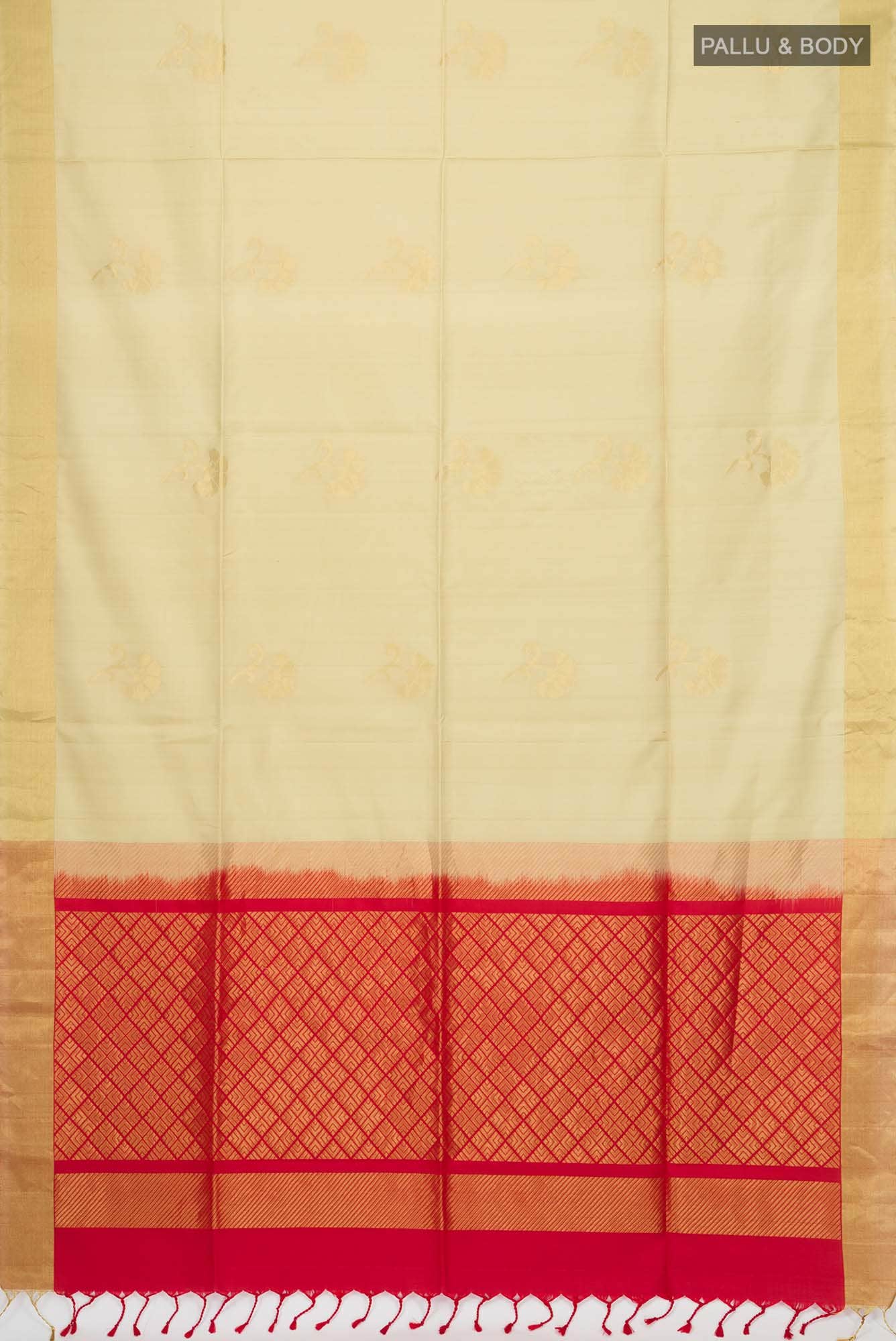 Beige Soft Silk Saree