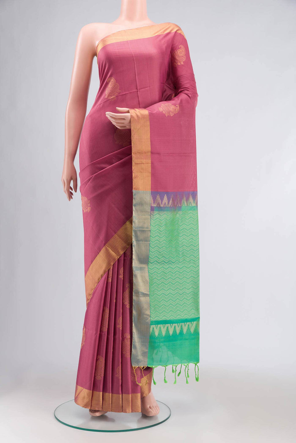 Coral Soft Silk Saree