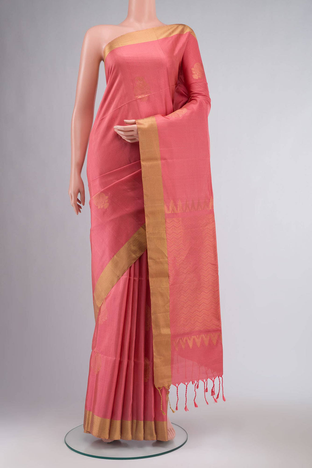 Coral Soft Silk Saree