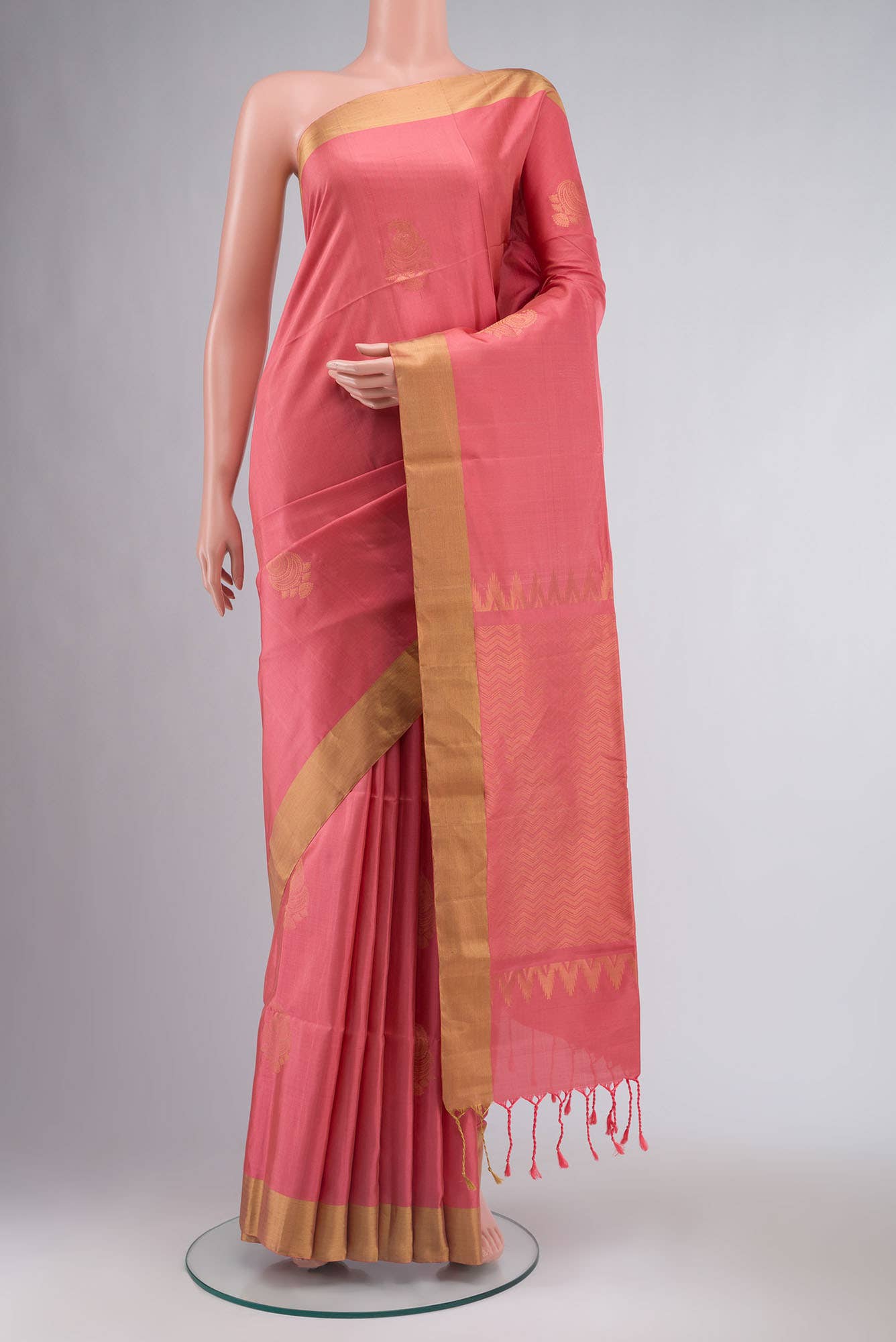 Coral Soft Silk Saree