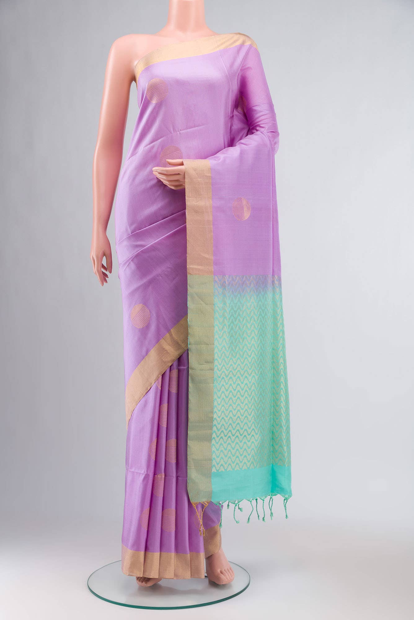Lavender Soft Silk Saree