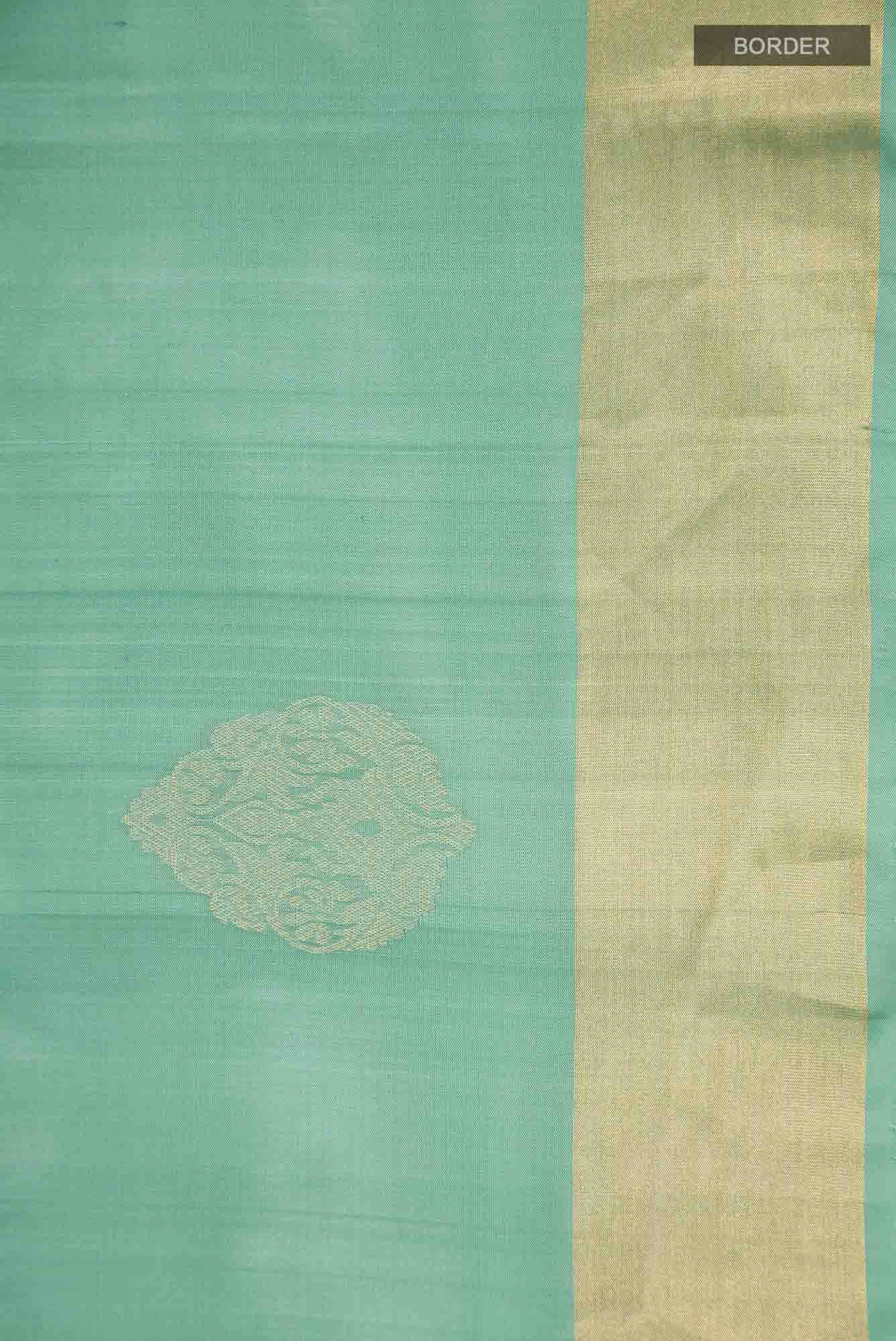 Sea Green Soft Silk Saree