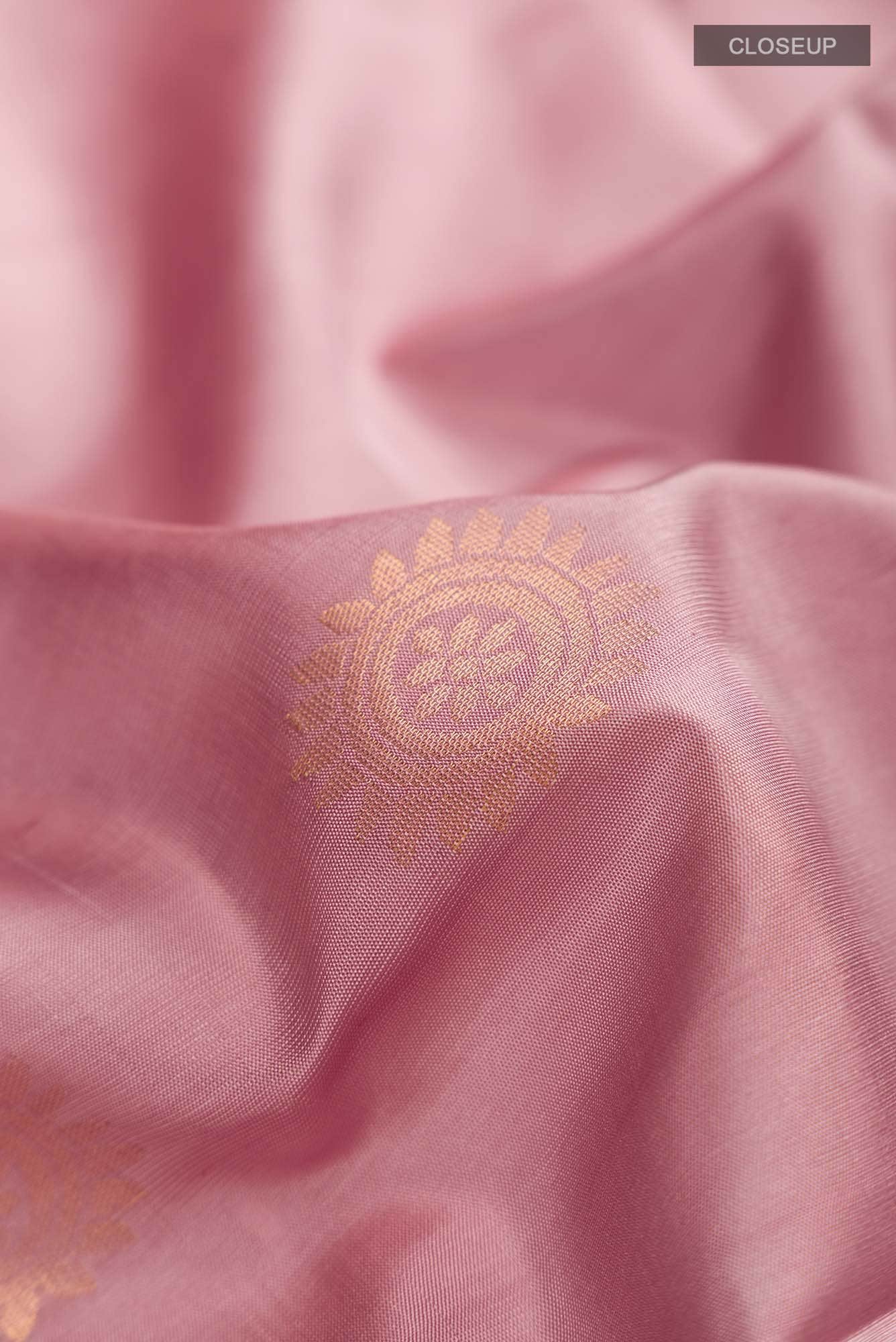 Rose Gold Soft Silk Saree