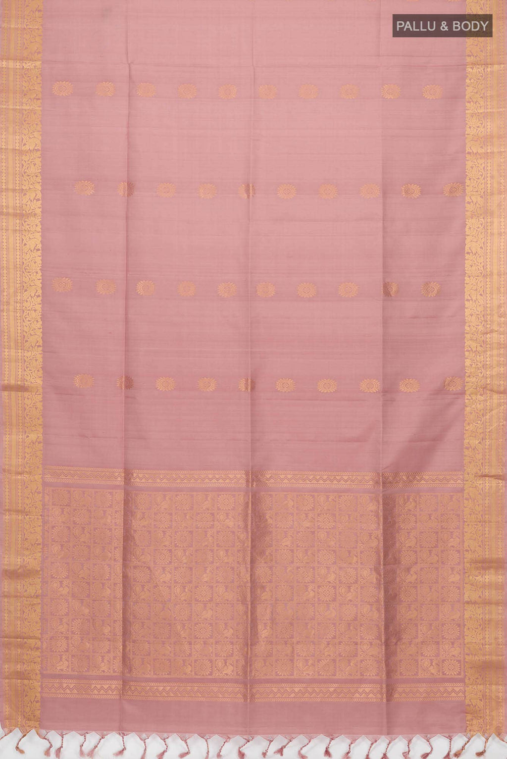 Rose Gold Soft Silk Saree