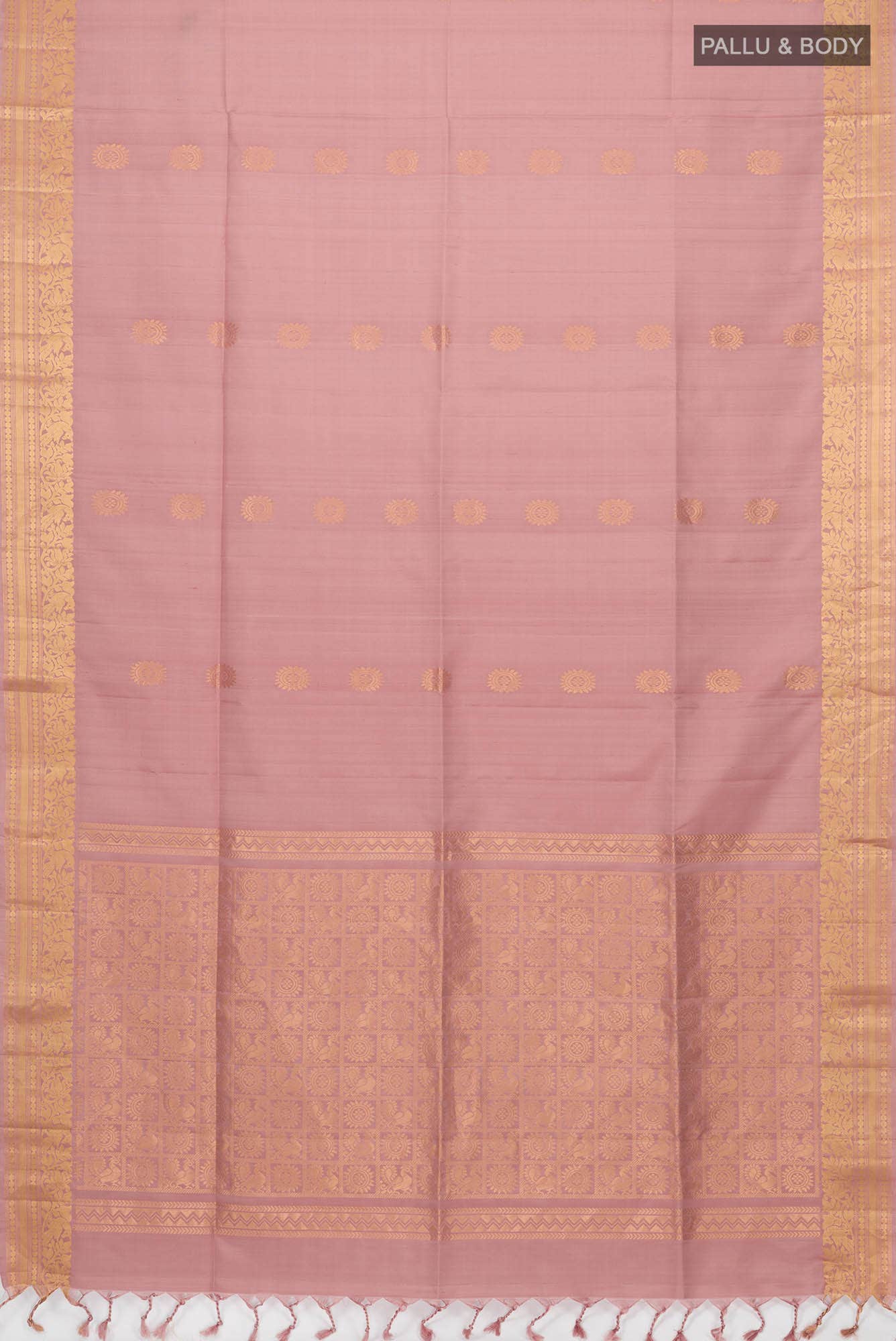 Rose Gold Soft Silk Saree