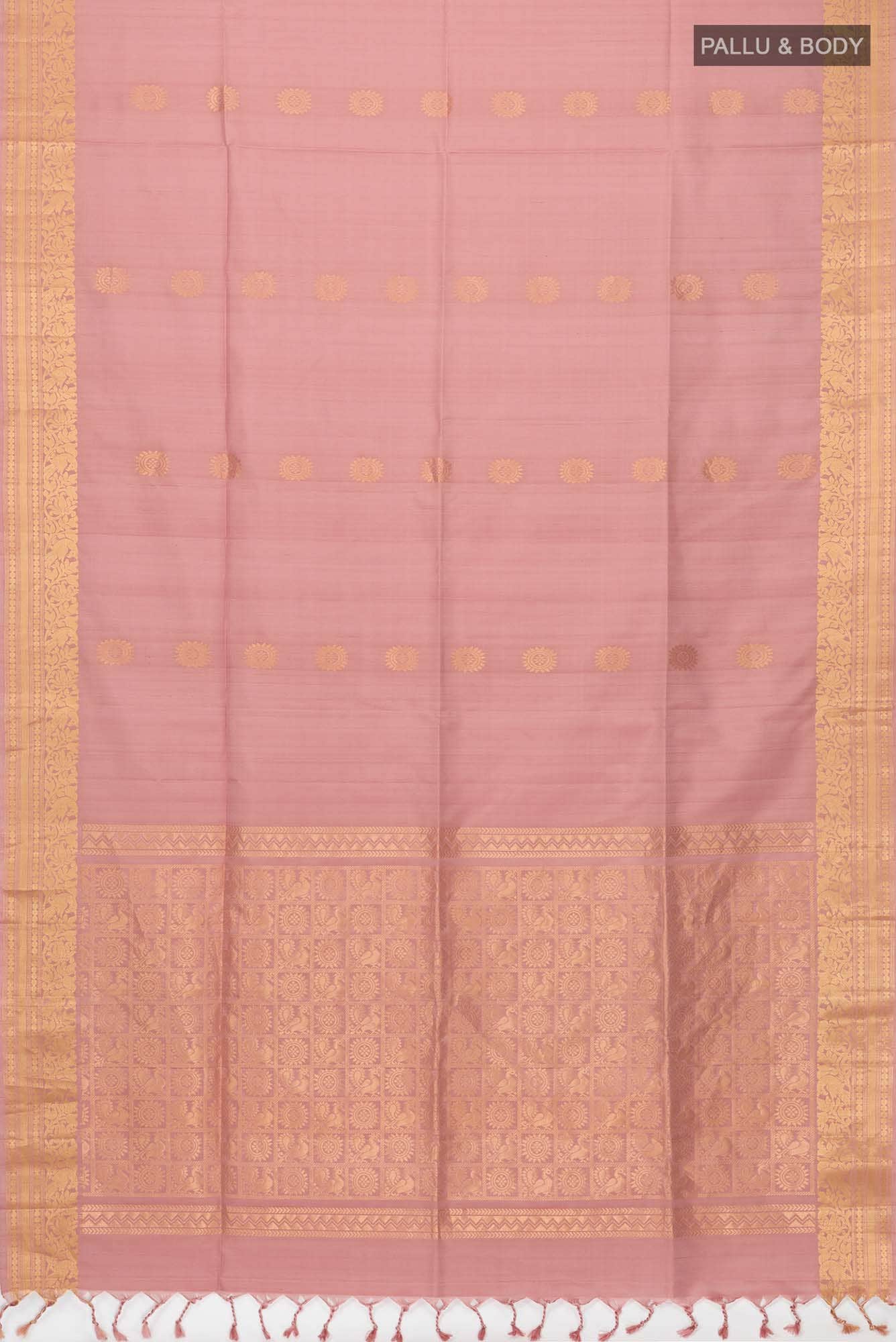 Rose Gold Soft Silk Saree