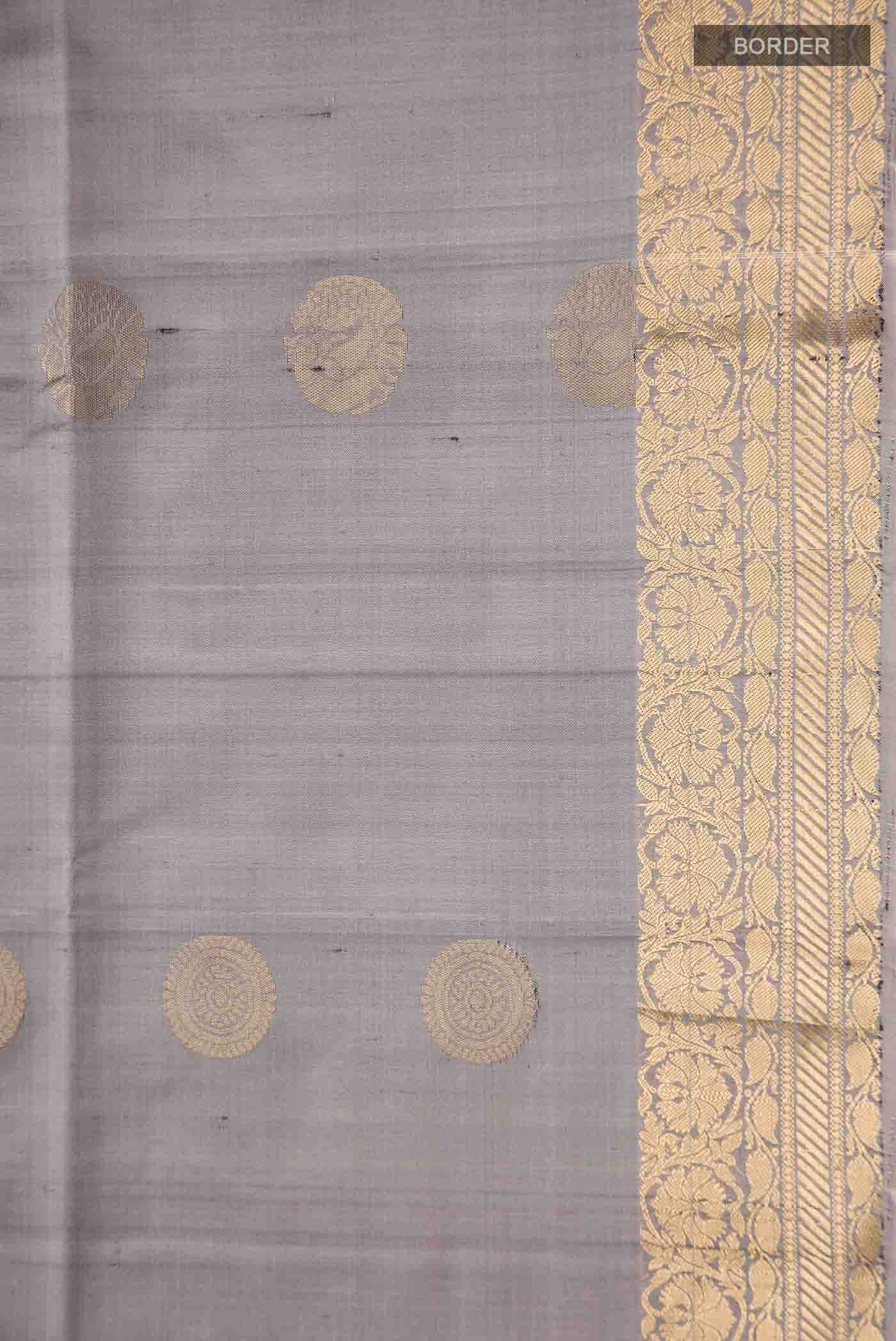 Grey Soft Silk Saree