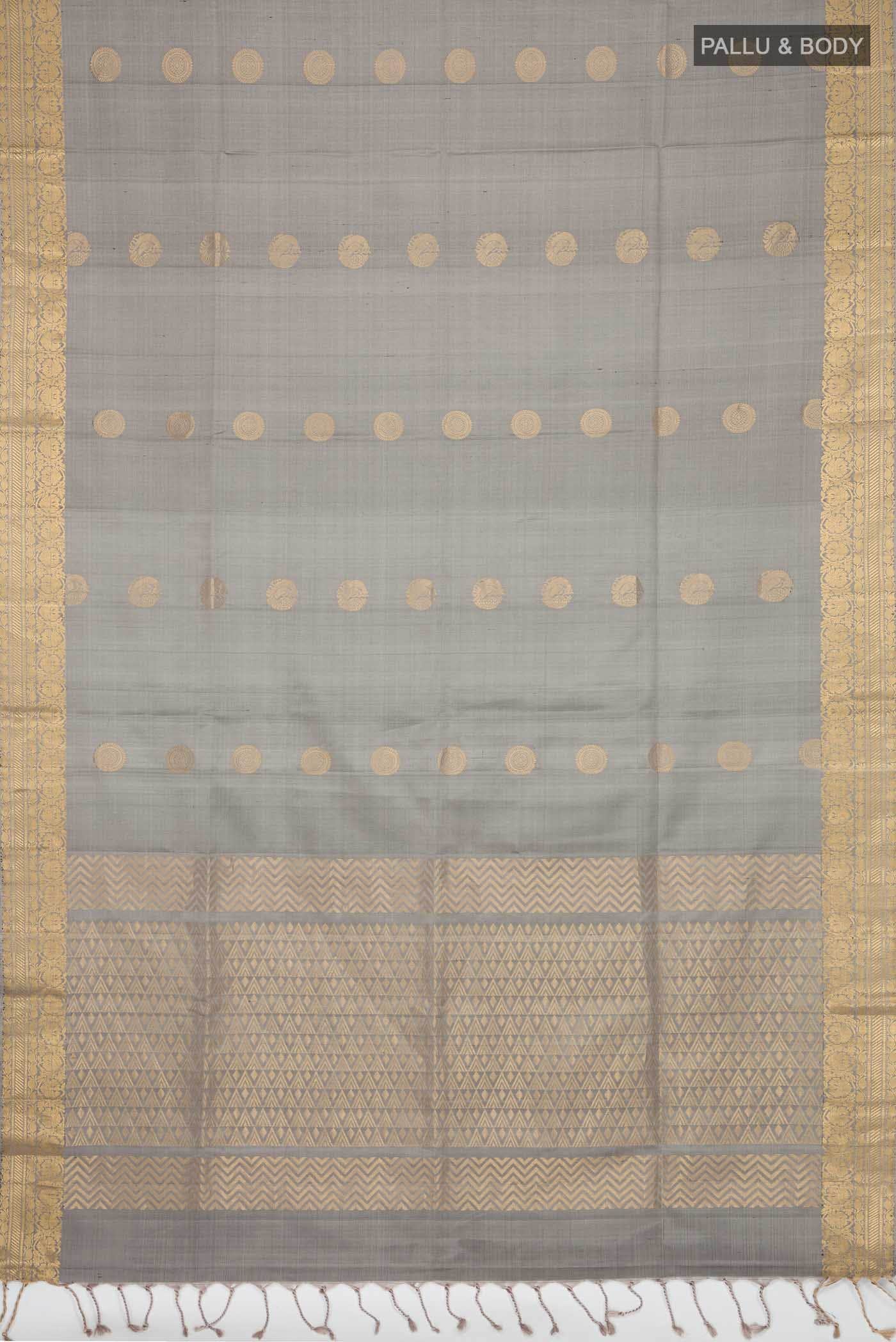 Grey Soft Silk Saree