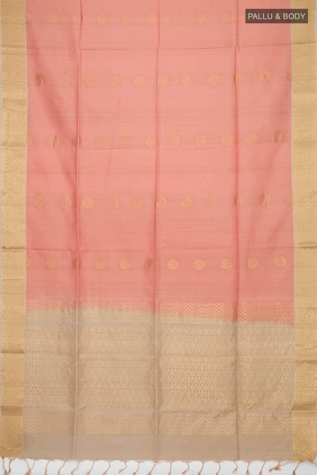 Peach Soft Silk Saree