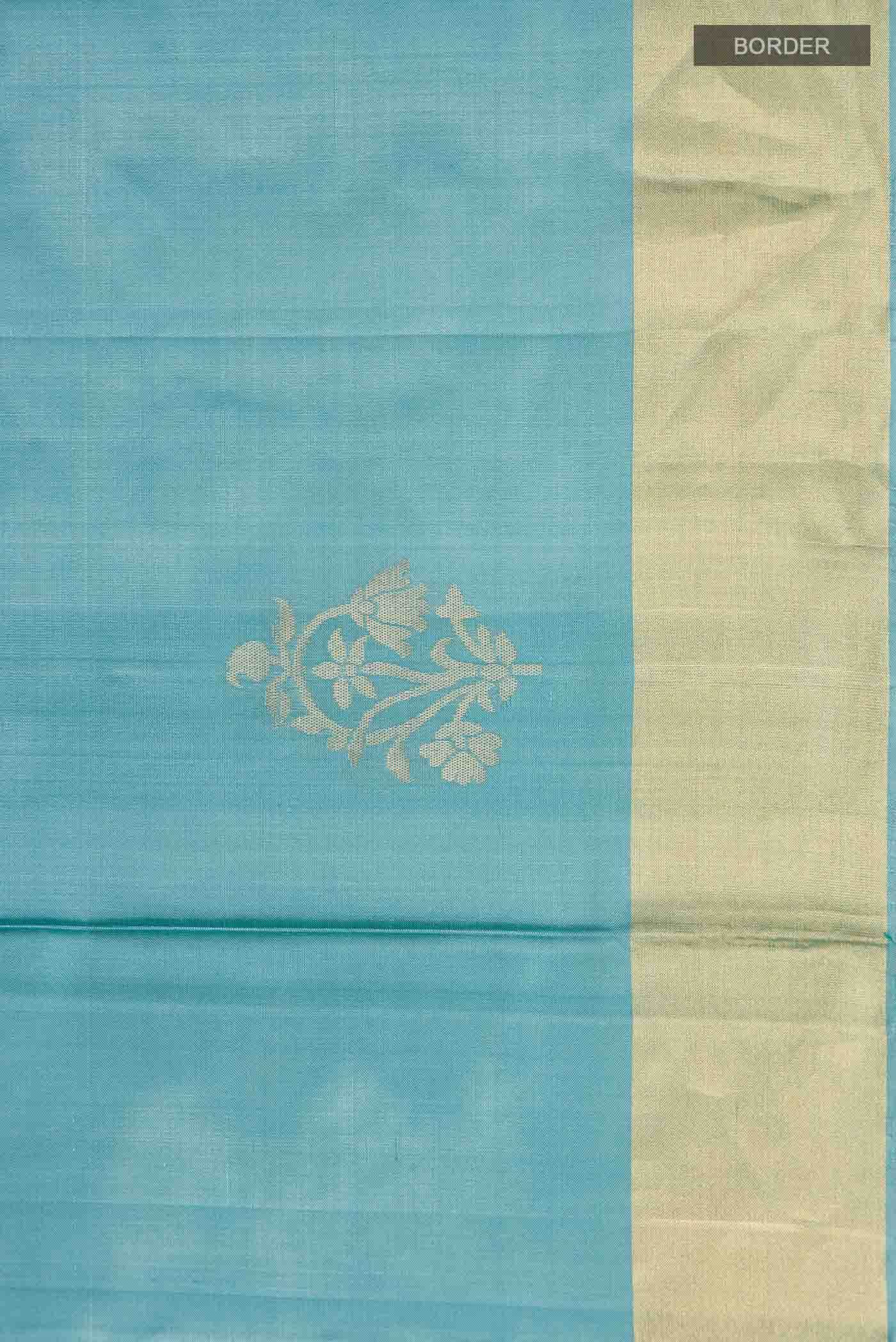 Turquoise Soft Silk Saree