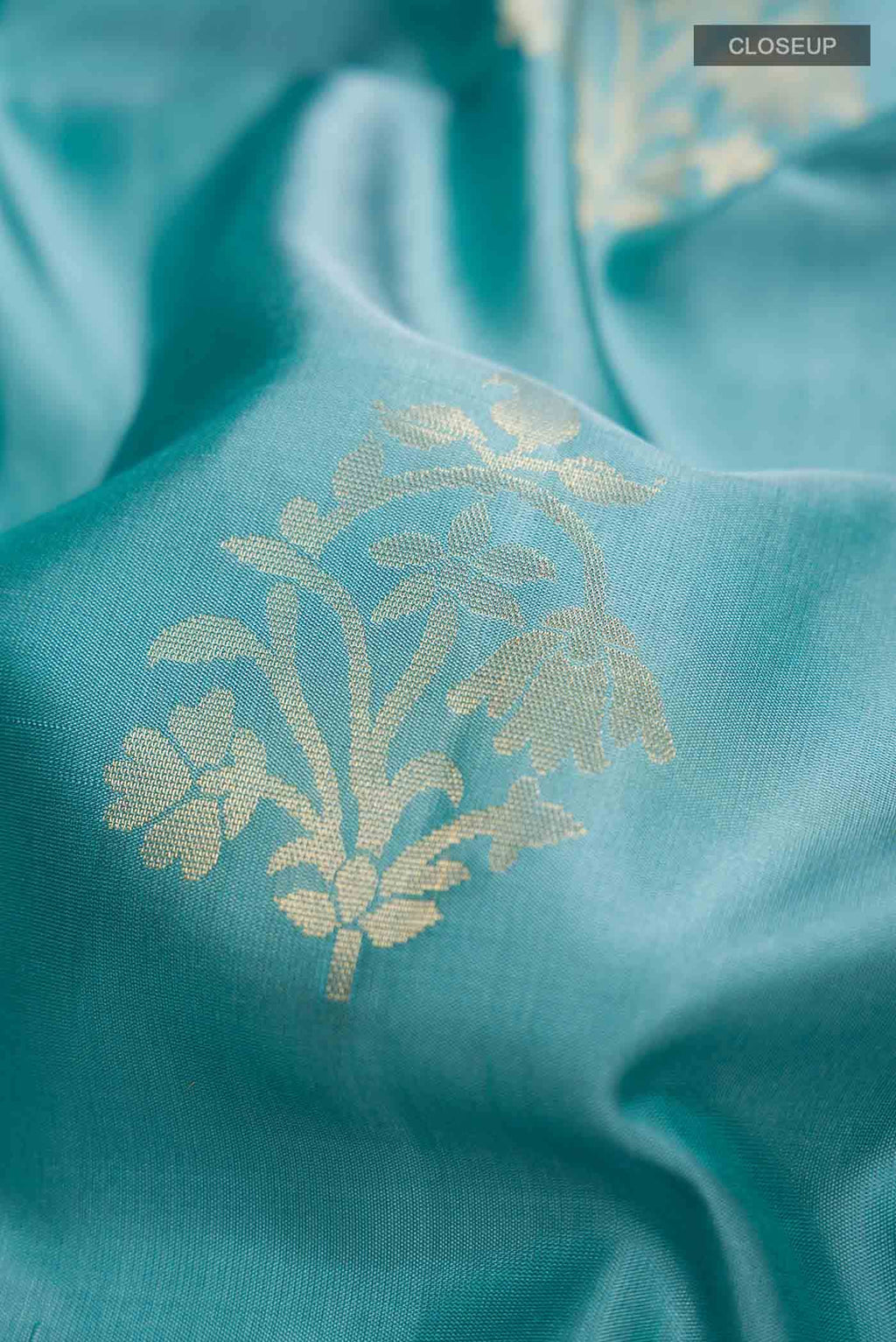 Turquoise Soft Silk Saree