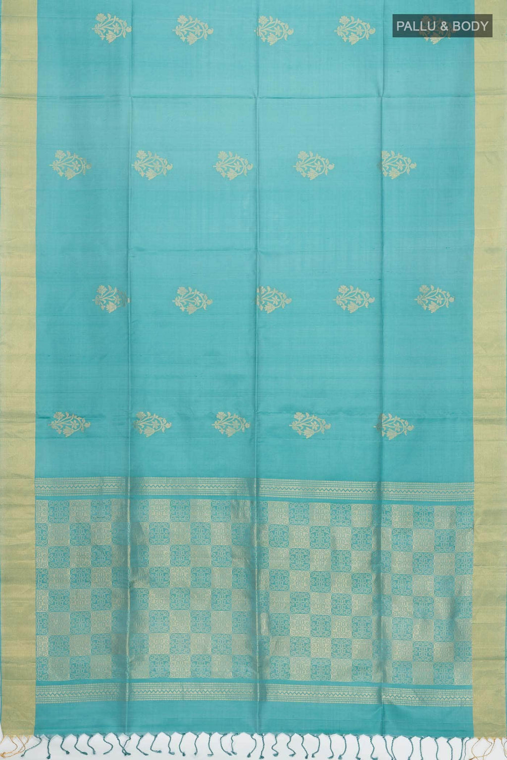 Turquoise Soft Silk Saree