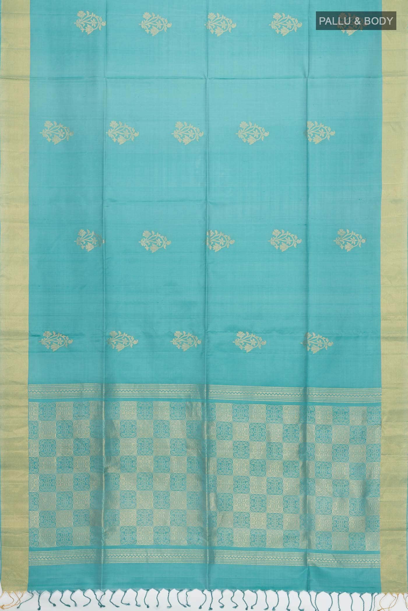 Turquoise Soft Silk Saree